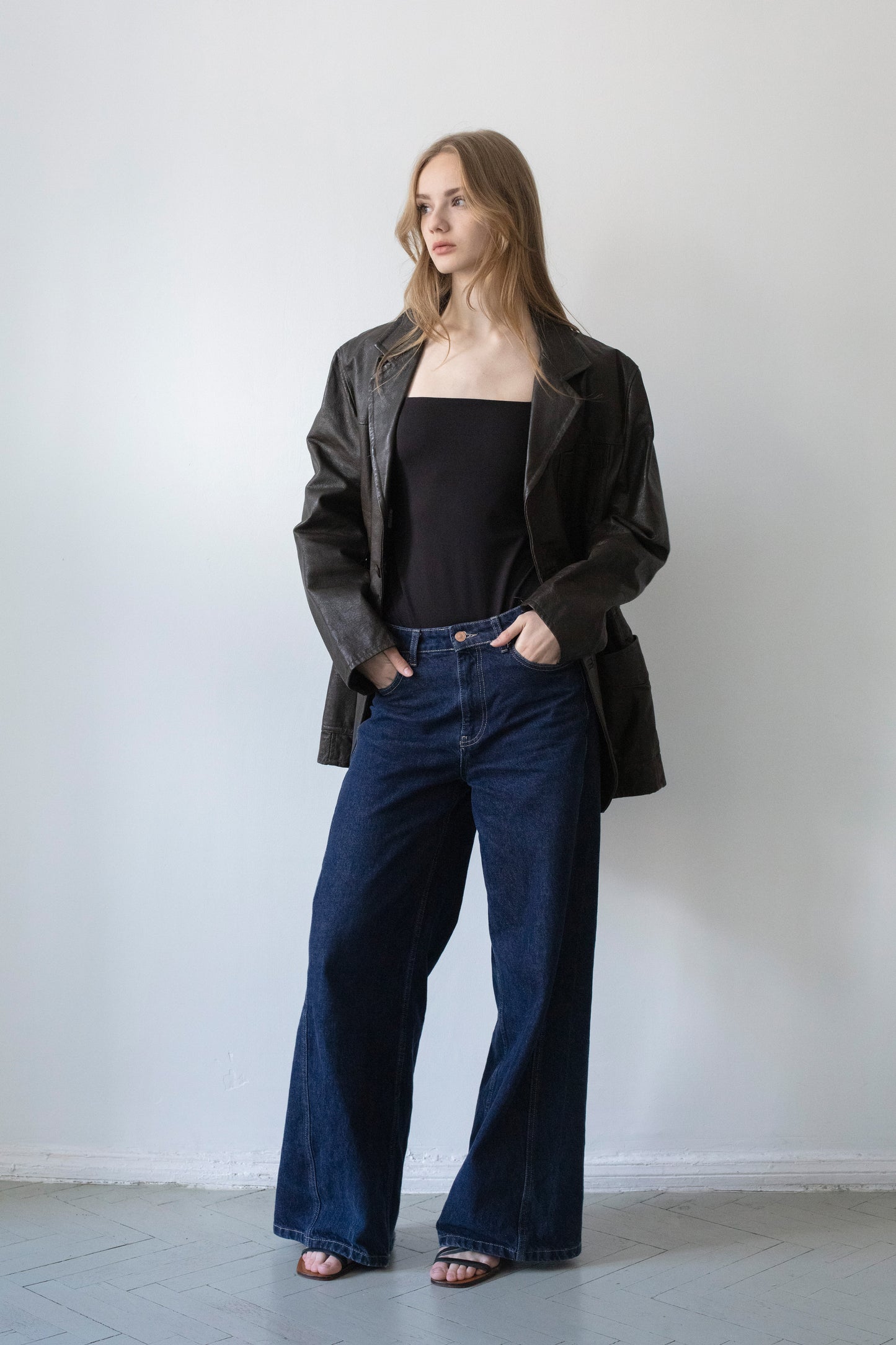 Vintage Brown Leather Jacket