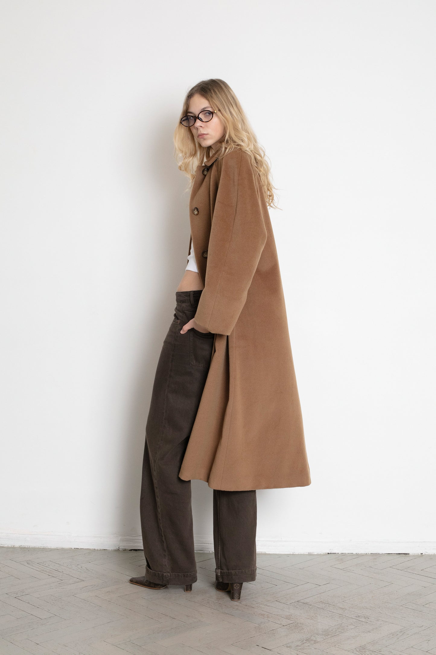 Vintage Brown Wool Coat