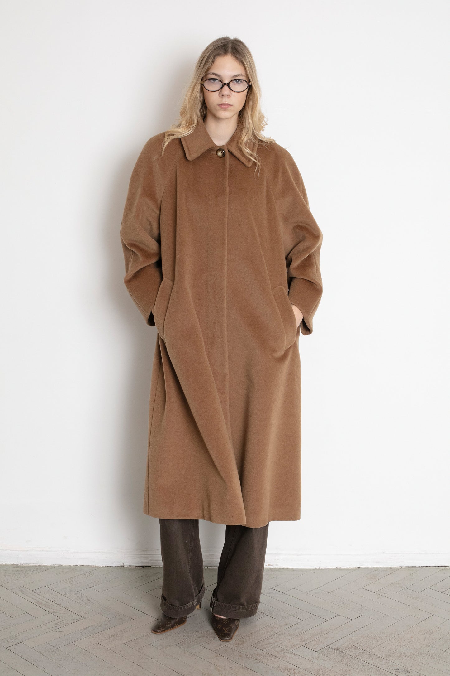 Vintage Brown Wool Coat