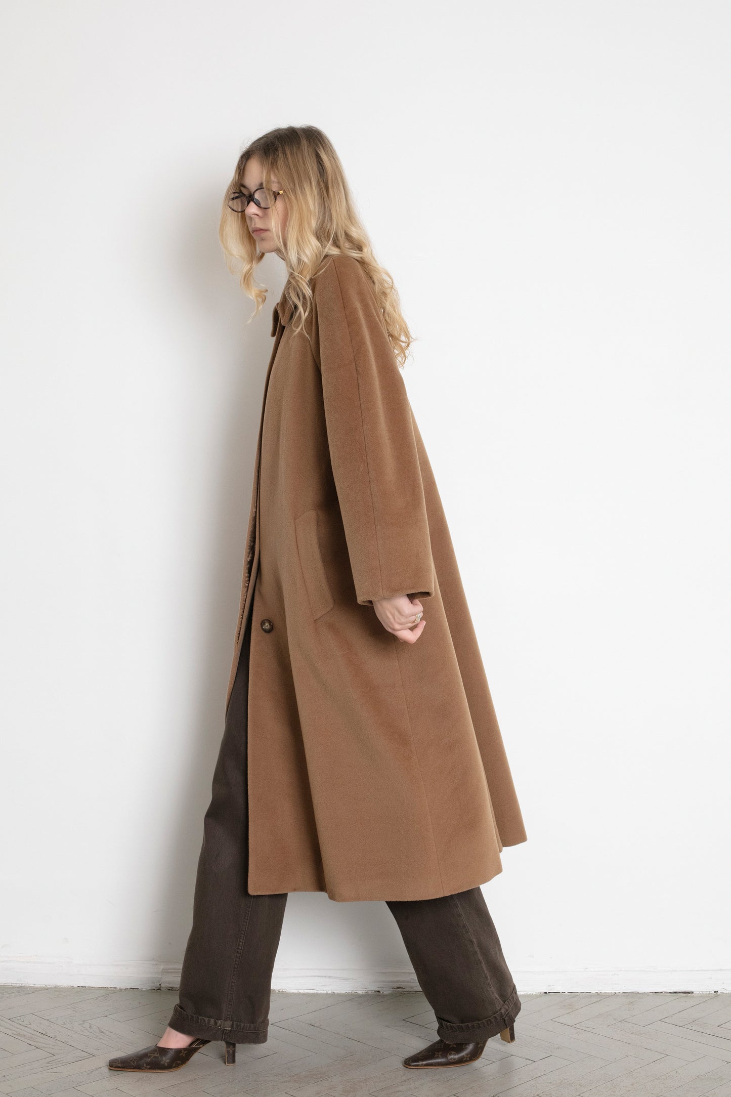 Vintage Brown Wool Coat