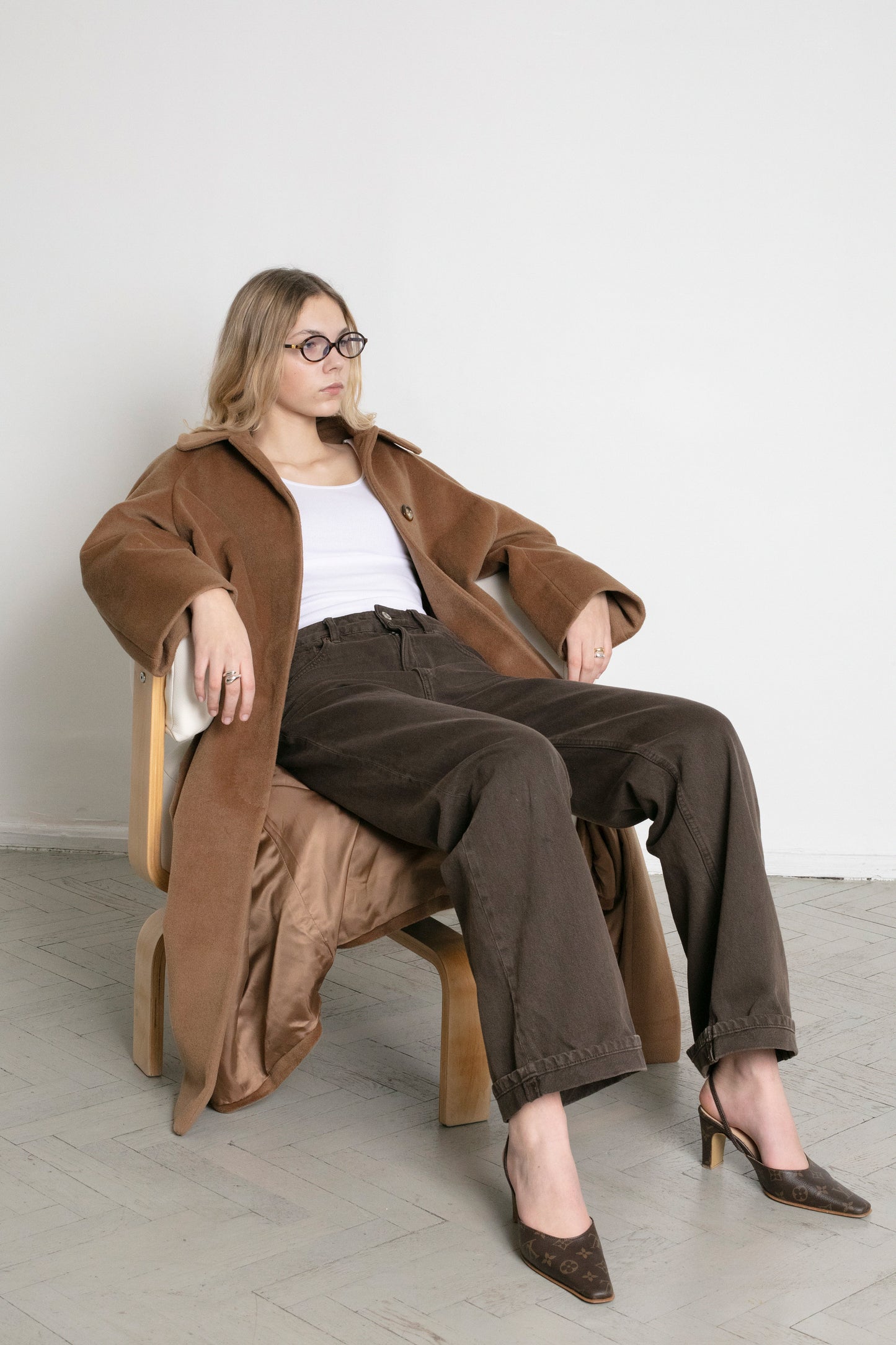 Vintage Brown Wool Coat