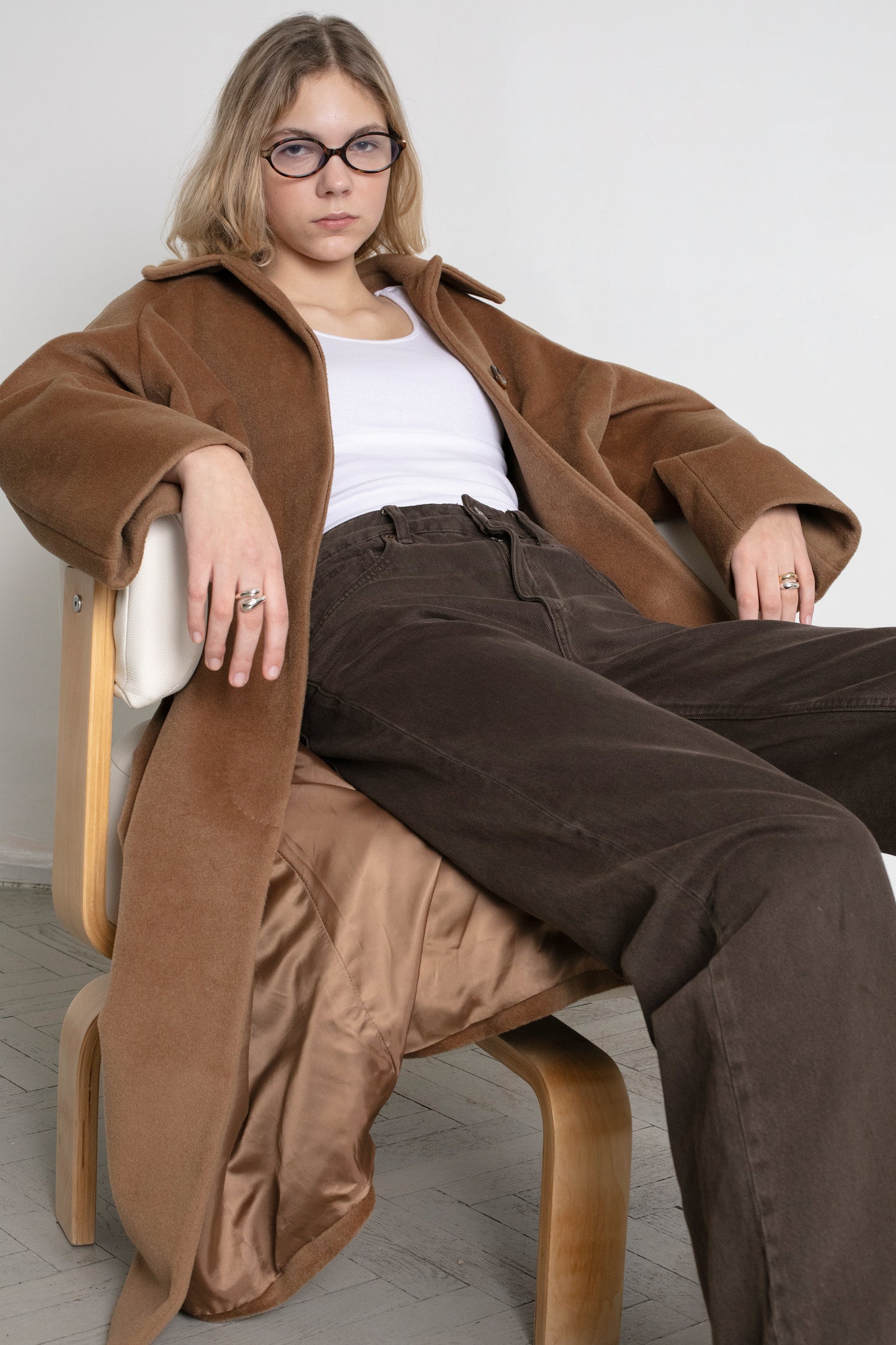 Vintage Brown Wool Coat