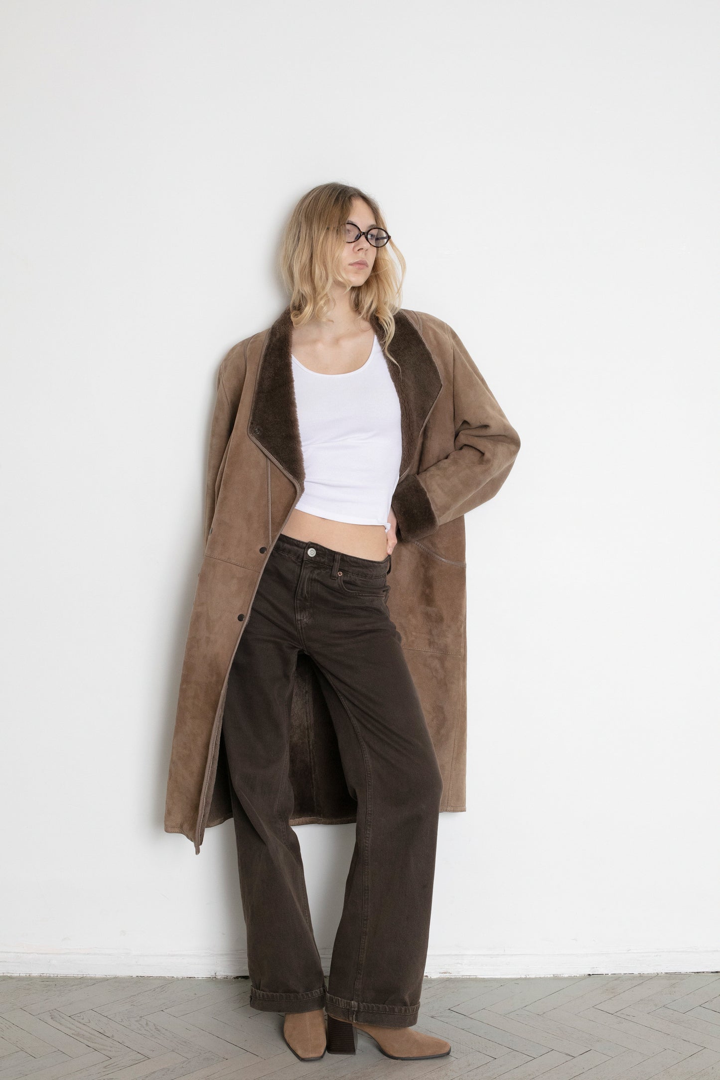 Vintage Shearling Sheepskin Coat