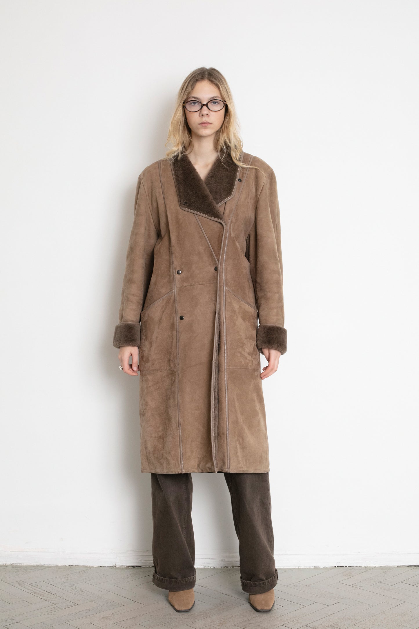 Vintage Shearling Sheepskin Coat