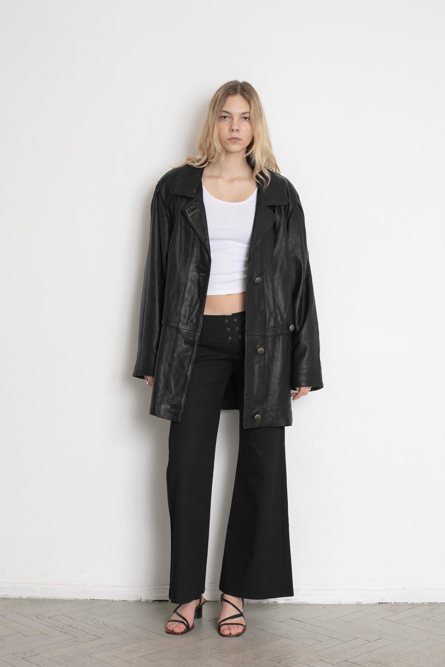 Vintage Black Leather Jacket