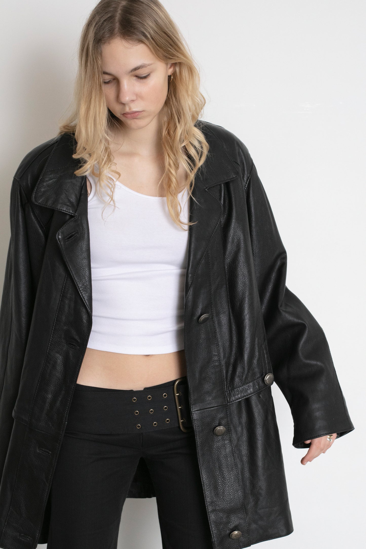 Vintage Black Leather Jacket