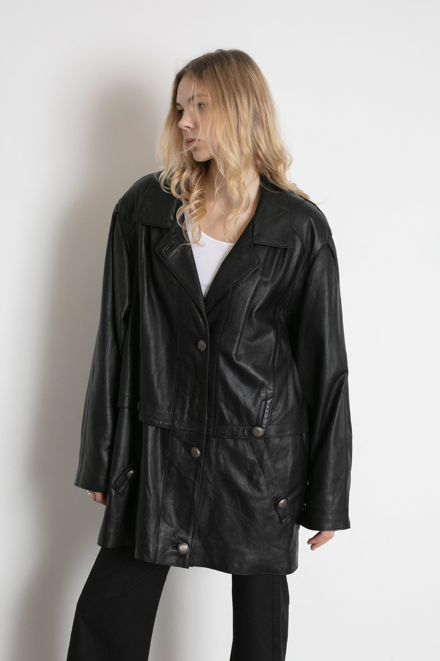 Vintage Black Leather Jacket