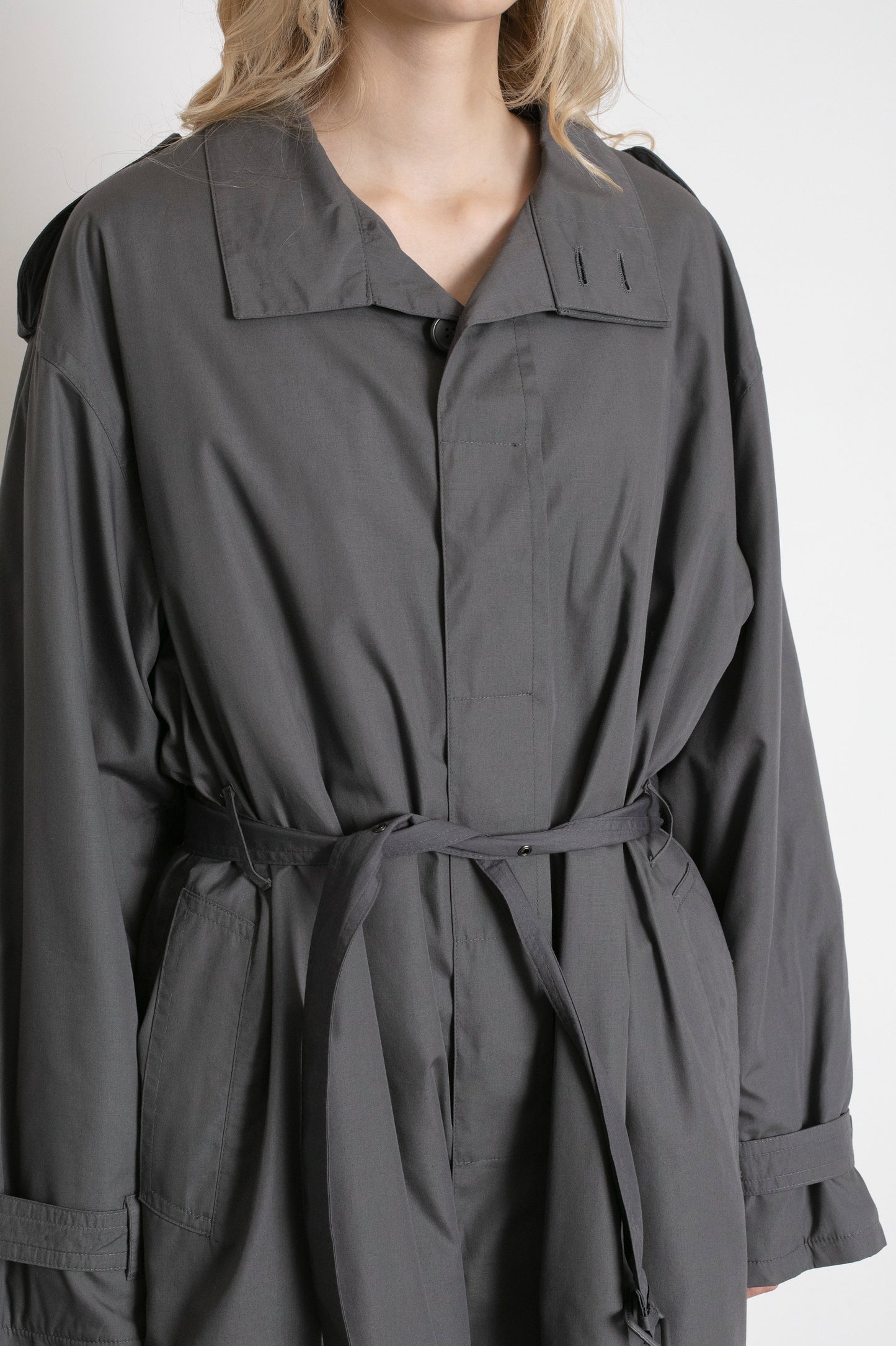 Vintage Grey Trench Coat