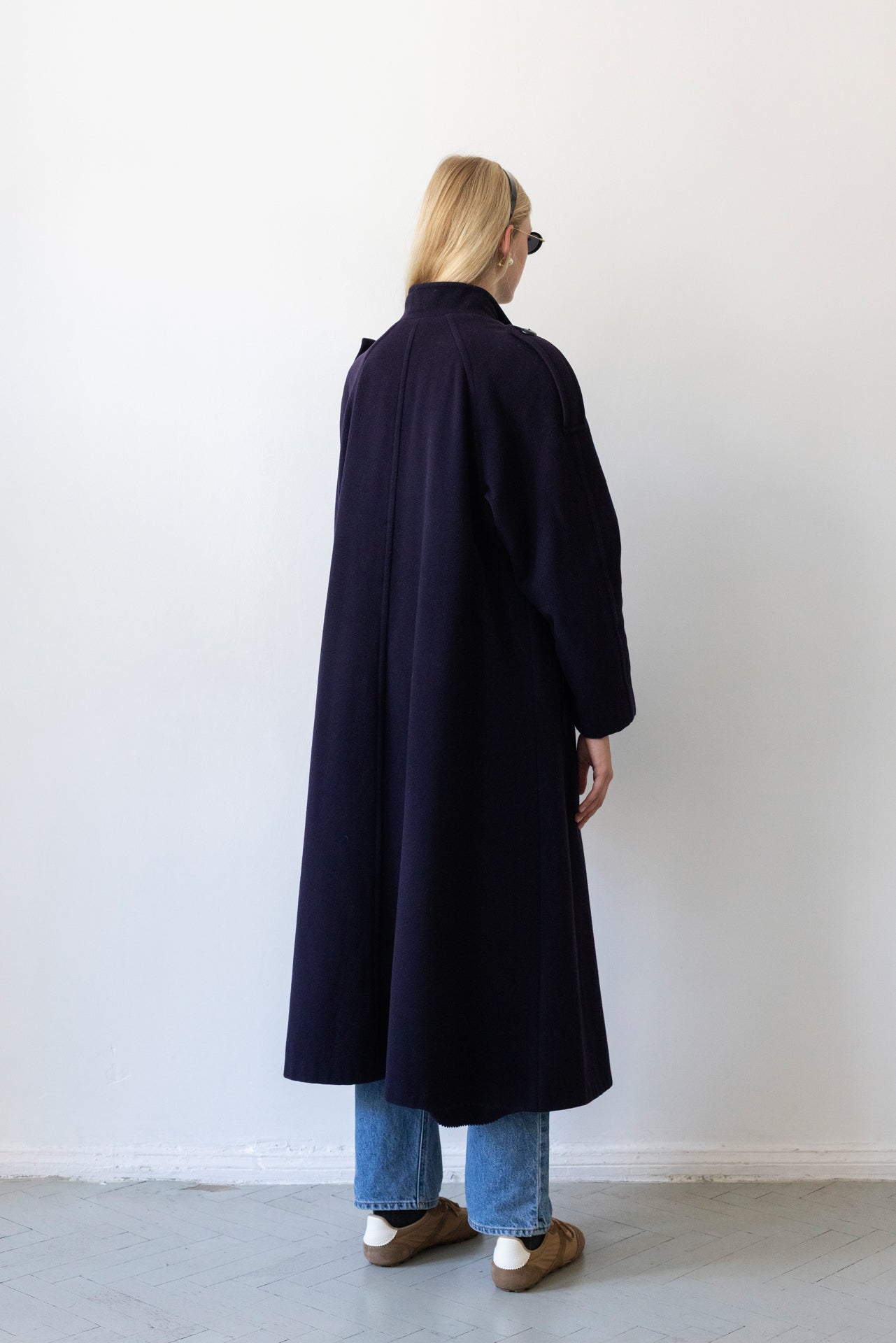 Vintage Navy Wool Coat