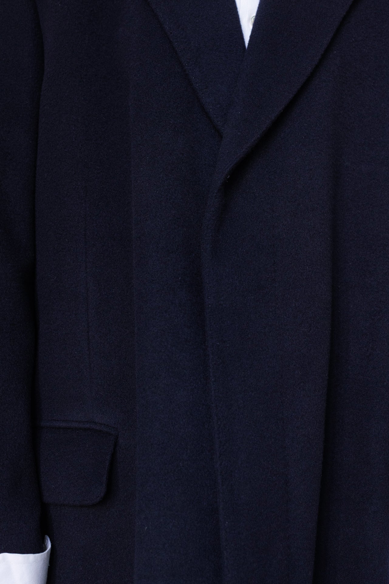 Vintage Navy 100% Cashmere Coat