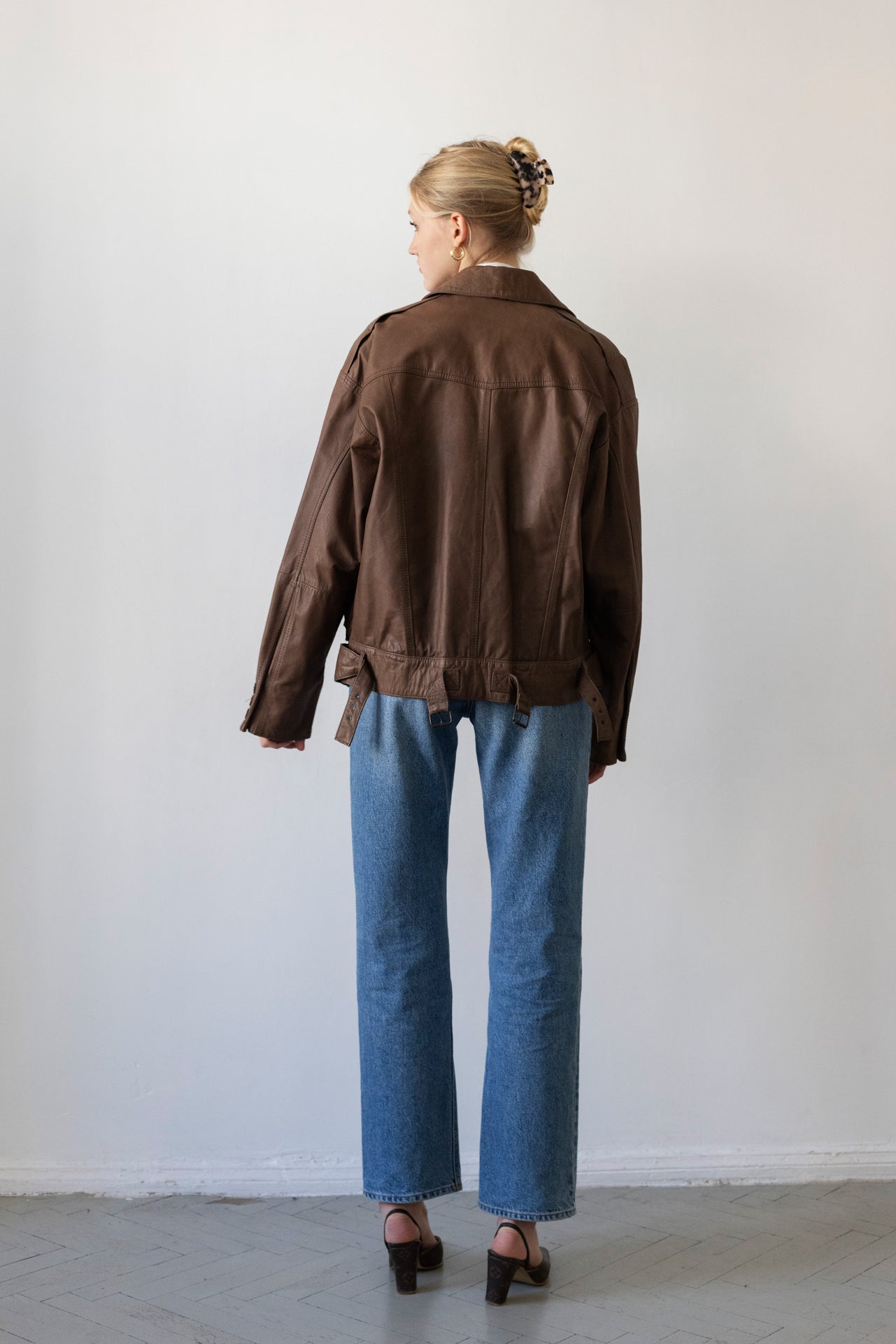 Vintage Brown Leather Jacket