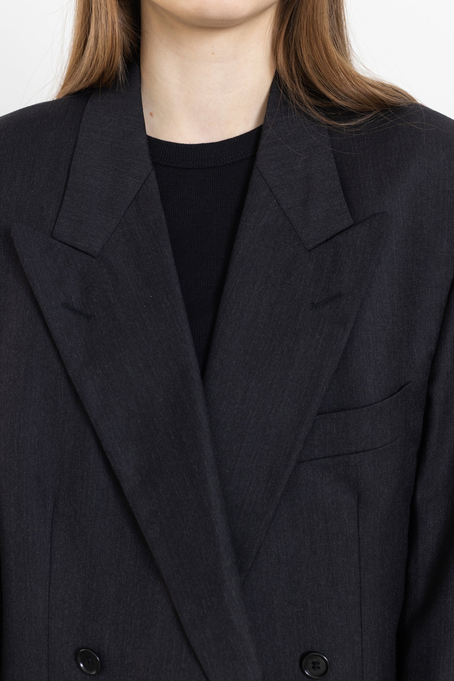Vintage Hugo Boss Grey 100% Wool Blazer