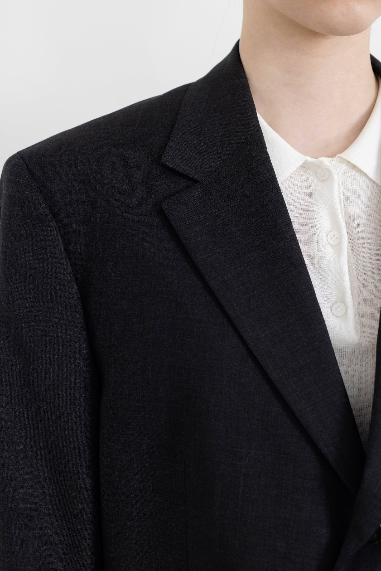 Vintage Hugo Boss Dark Grey 100% Wool Blazer