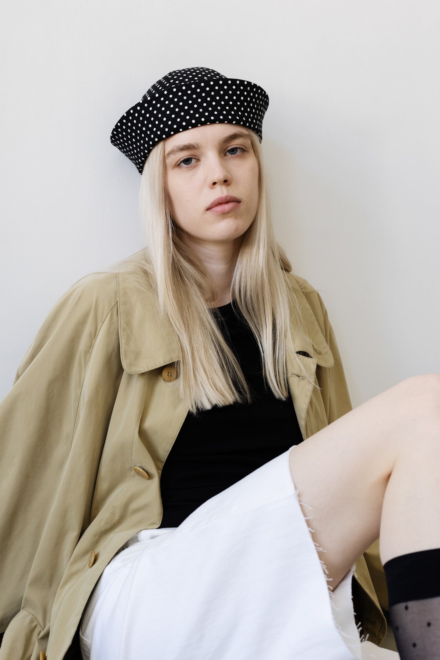 Vintage Khaki Beige Trench Coat