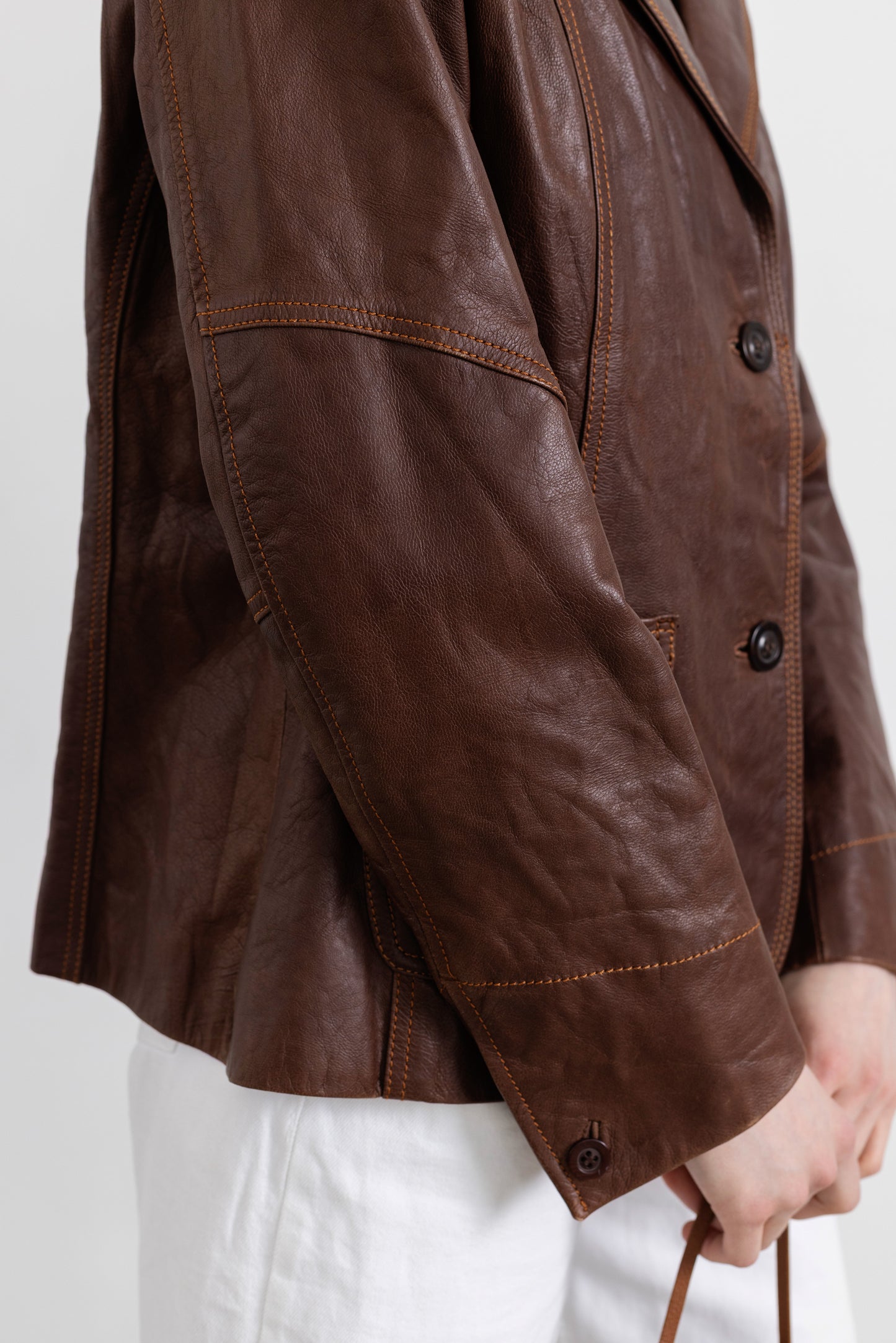 Vintage Brown Leather Jacket