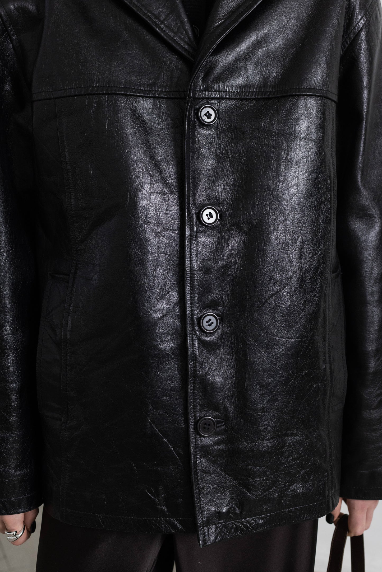 Vintage Black Leather Jacket