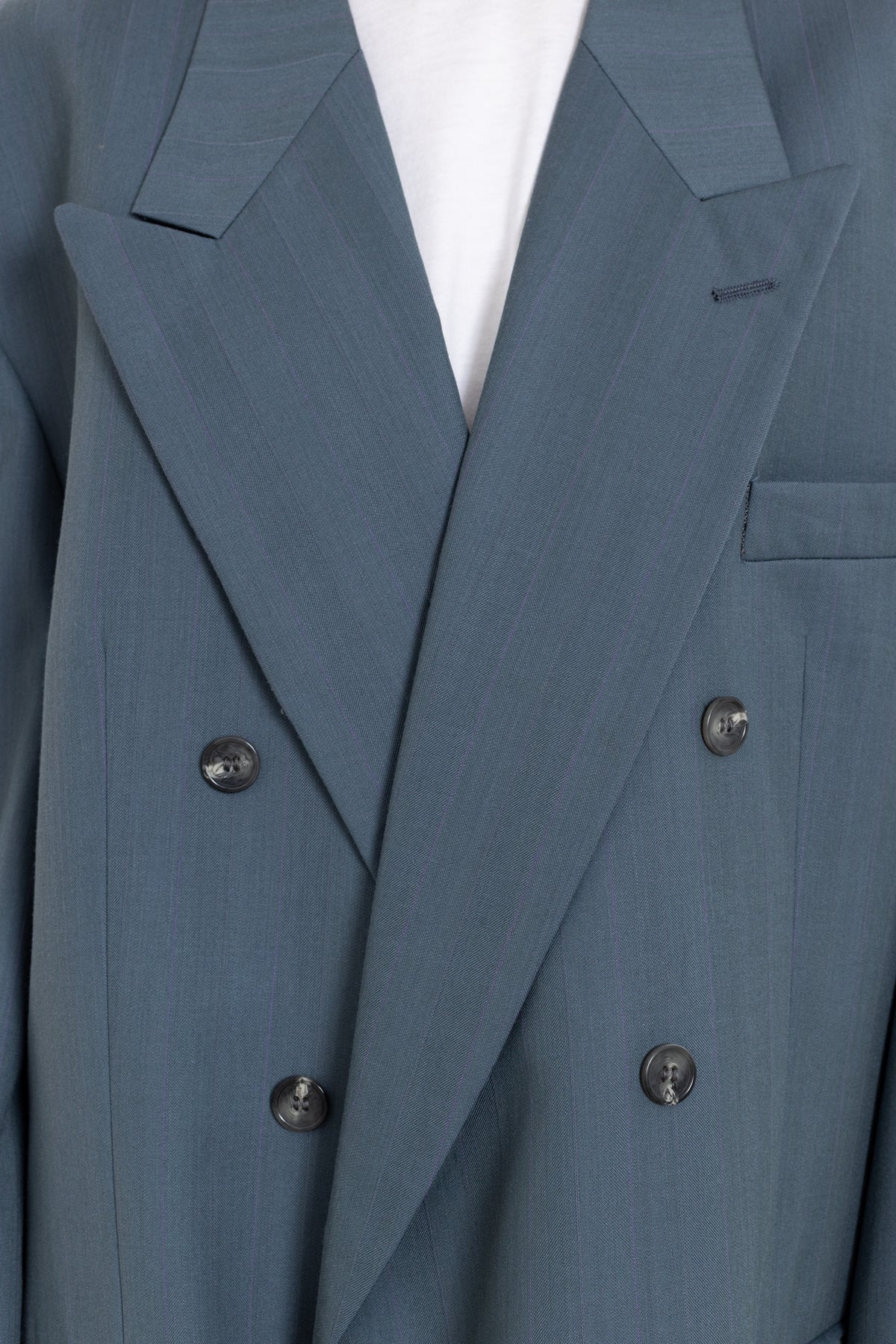 Vintage Blue Teal Wool Blazer