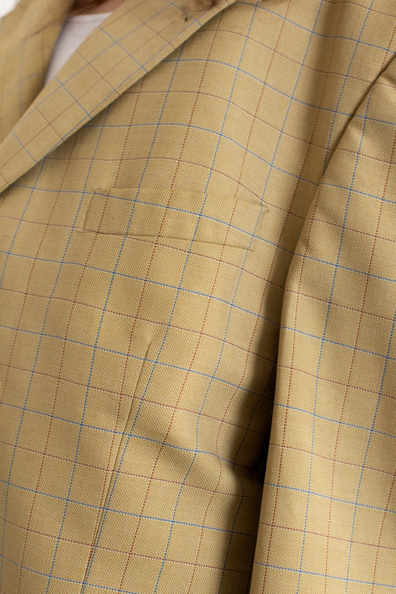 Vintage Checkered Oversized Blazer