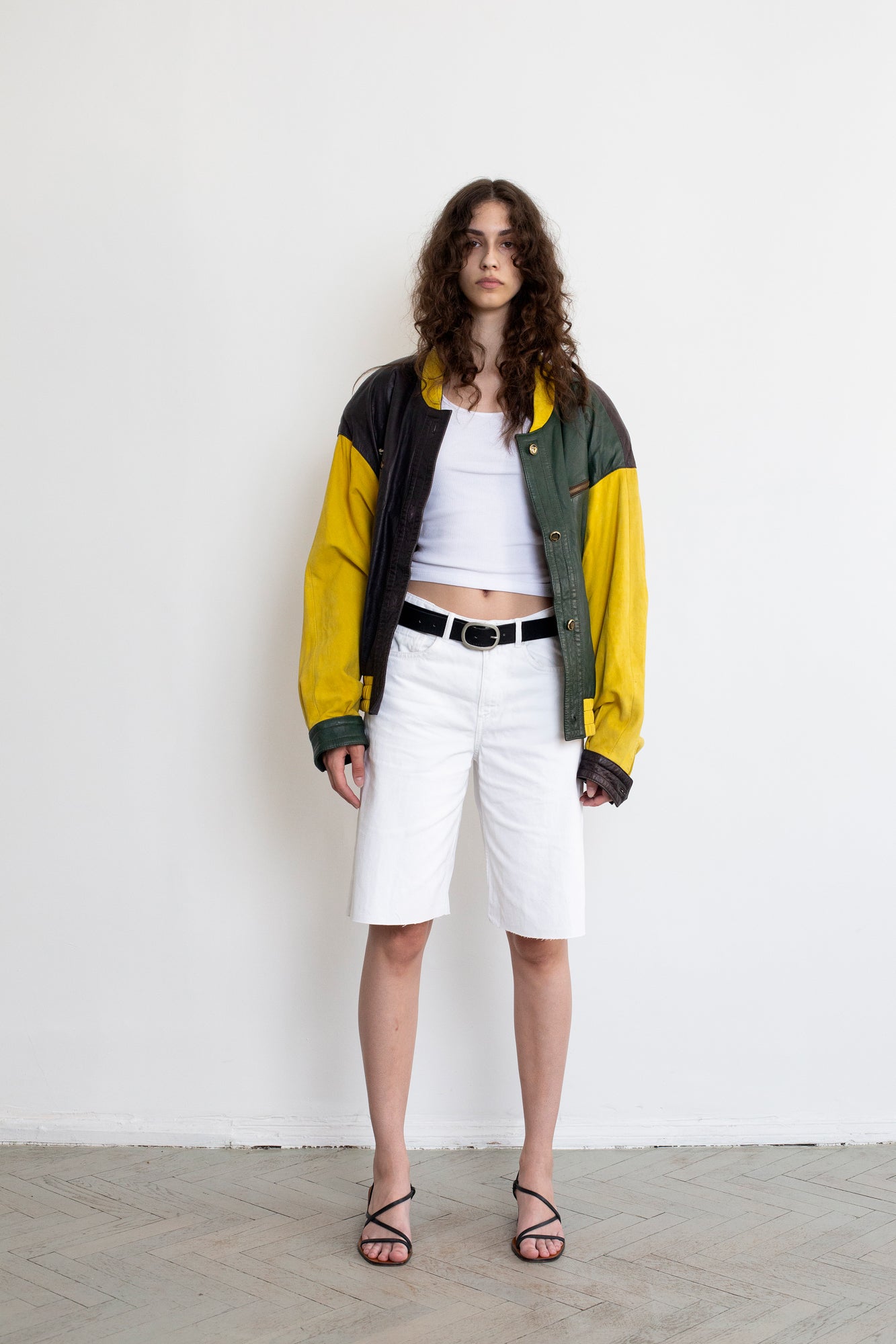 Vintage Leather Bomber Jacket