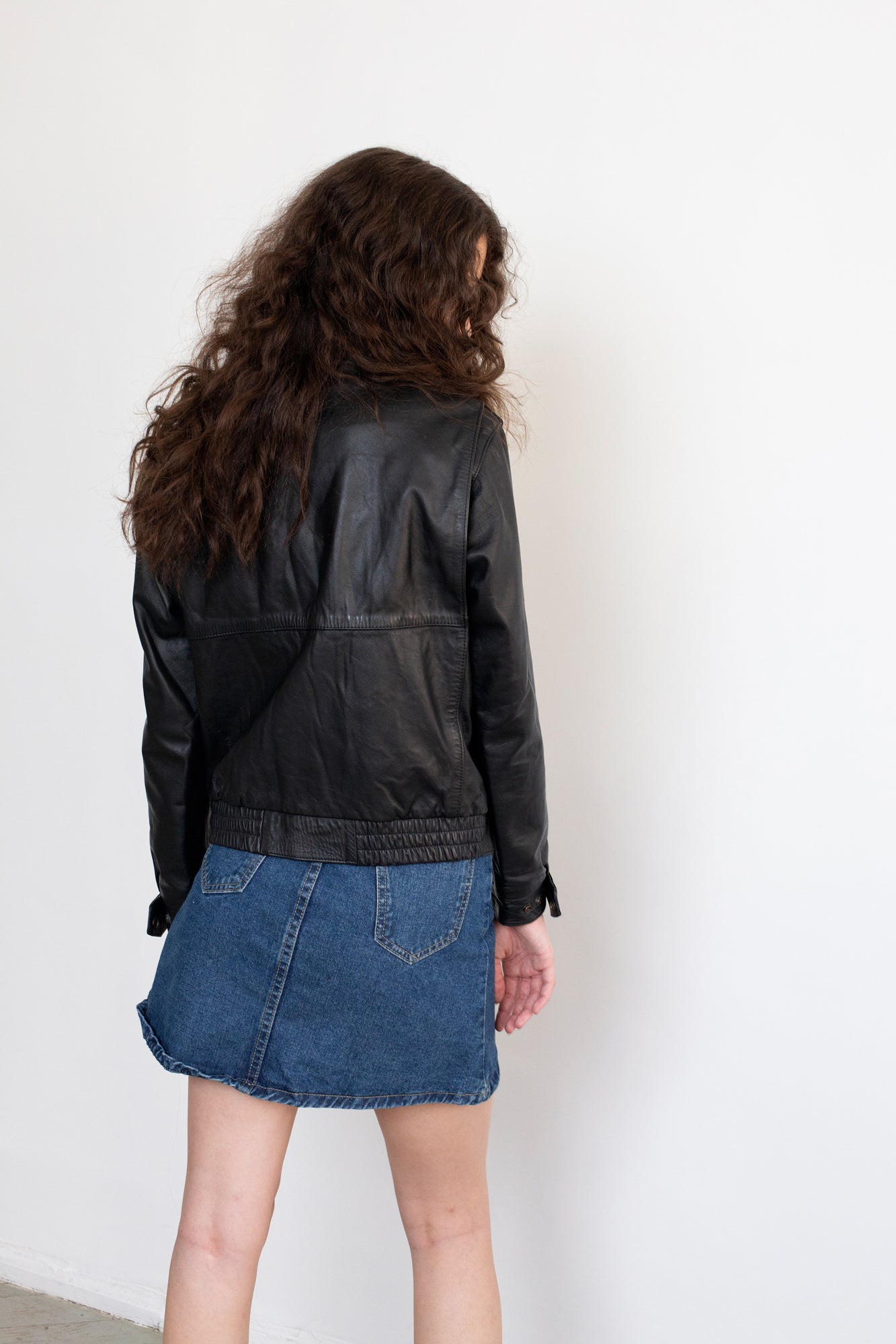 Vintage Black Leather Jacket