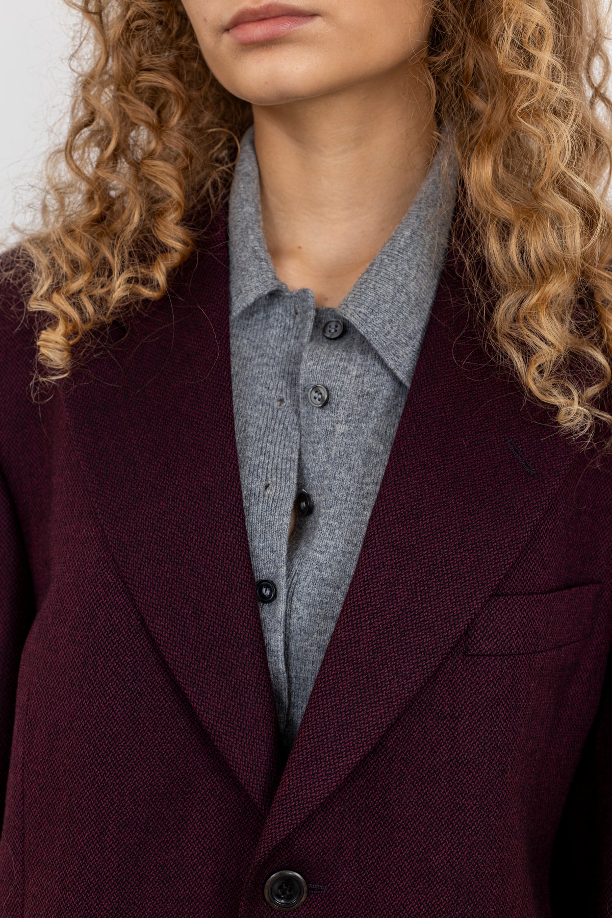 Vintage Aubergine Blazer