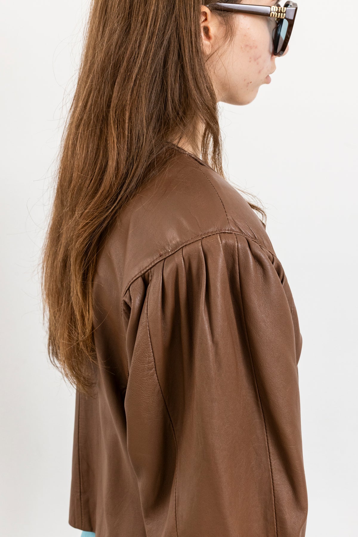 Vintage Brown Leather Jacket