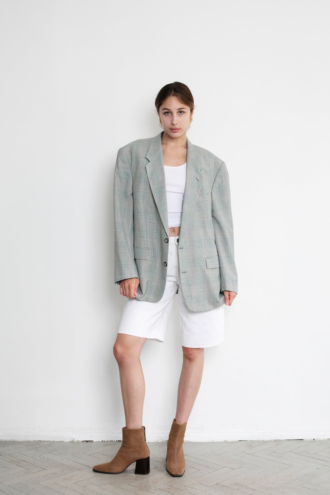 Vintage Light Oversized Wool Blazer