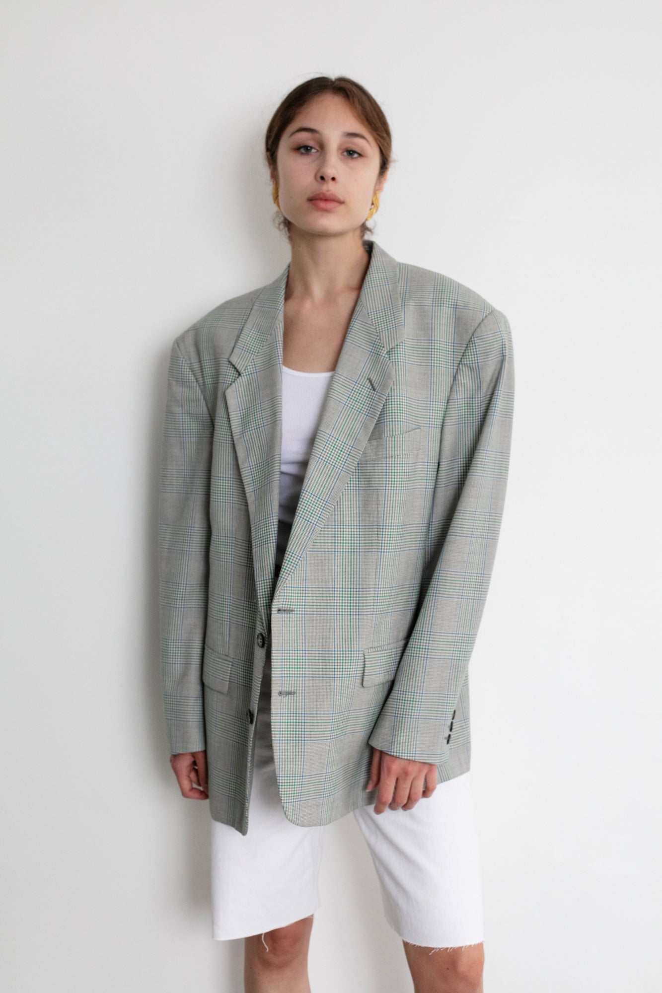 Vintage Light Oversized Wool Blazer