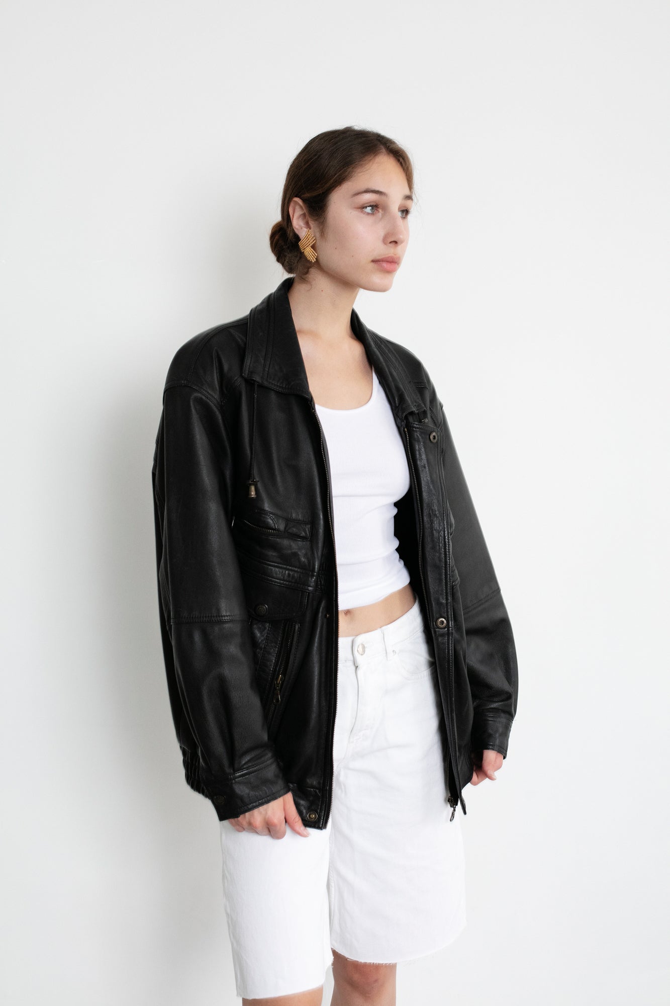 Vintage Black Leather Jacket