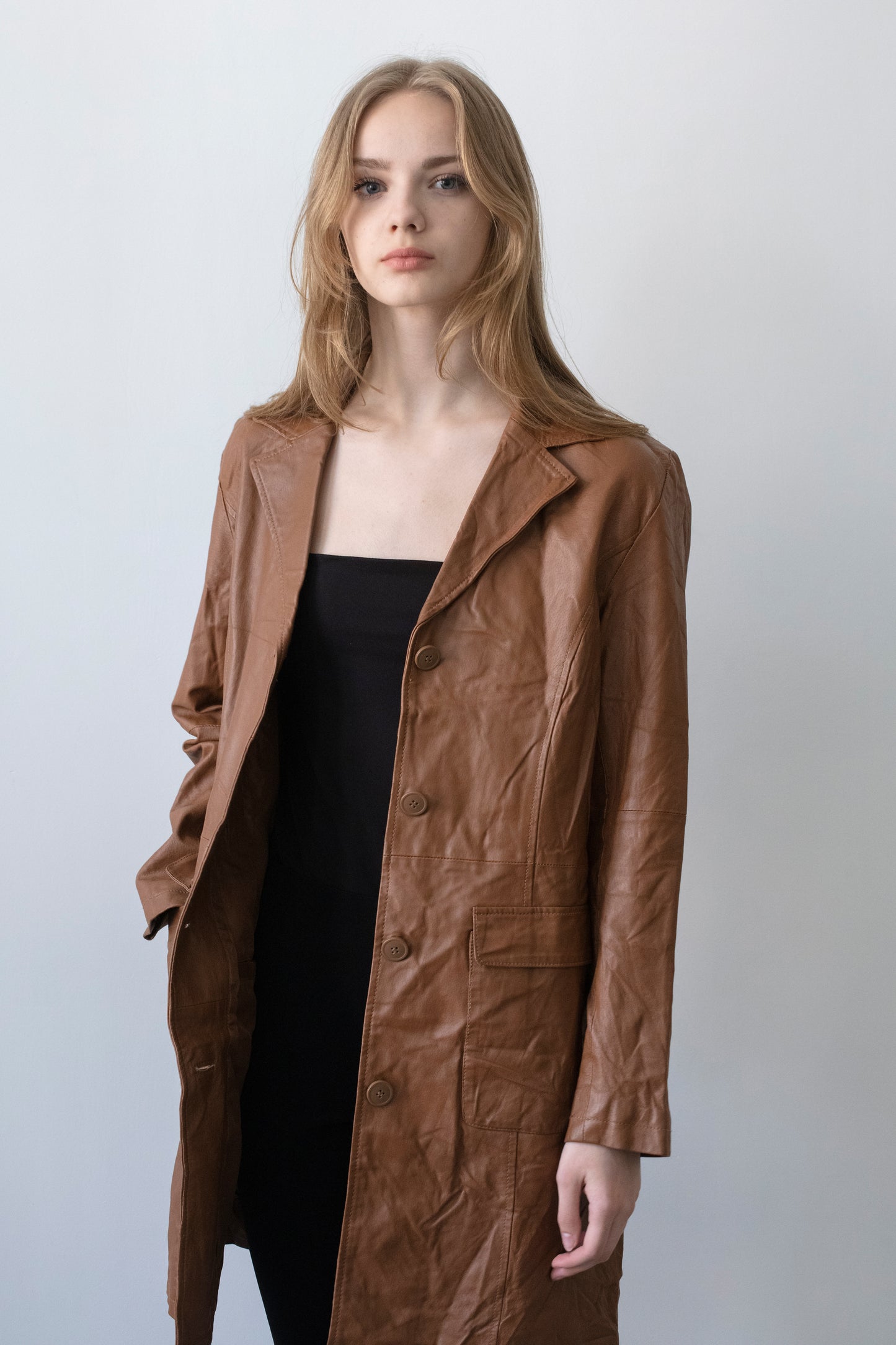 Vintage Brown Leather Jacket