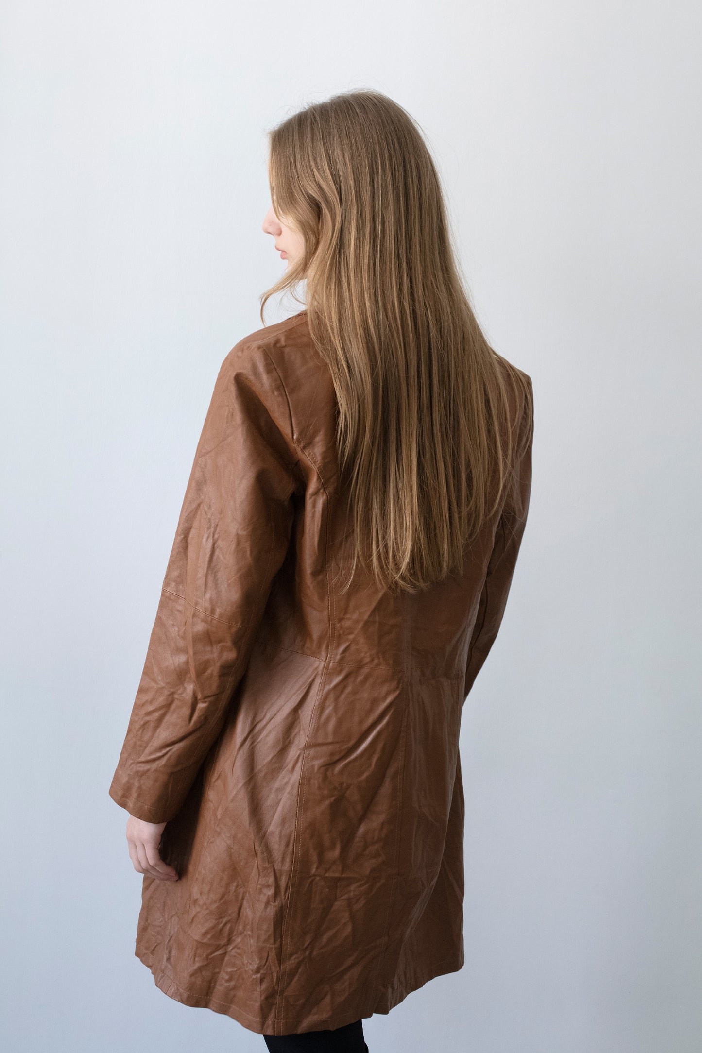 Vintage Brown Leather Jacket