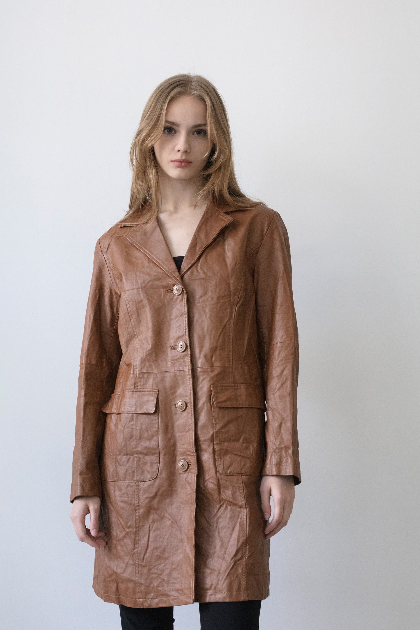 Vintage Brown Leather Jacket