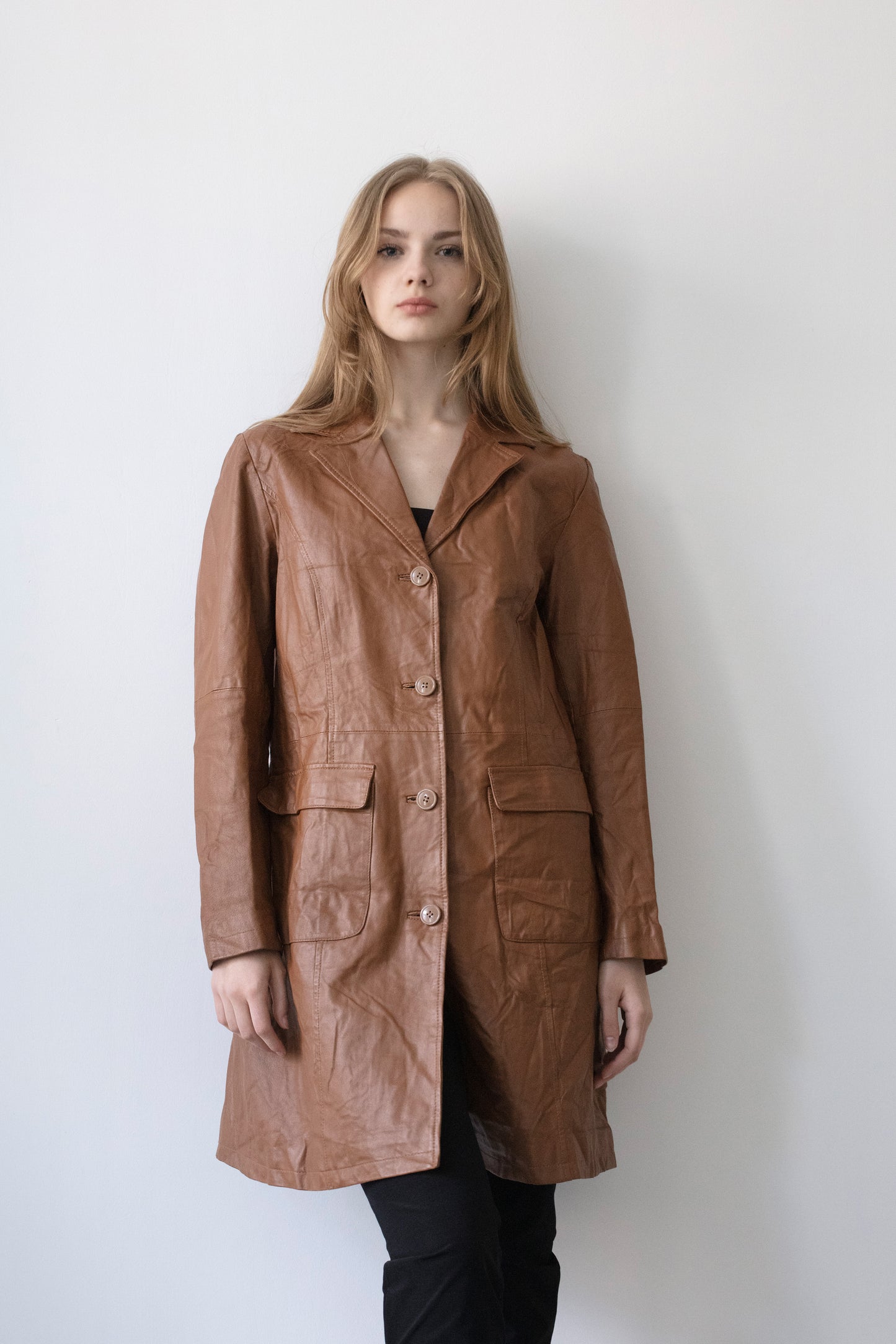 Vintage Brown Leather Jacket