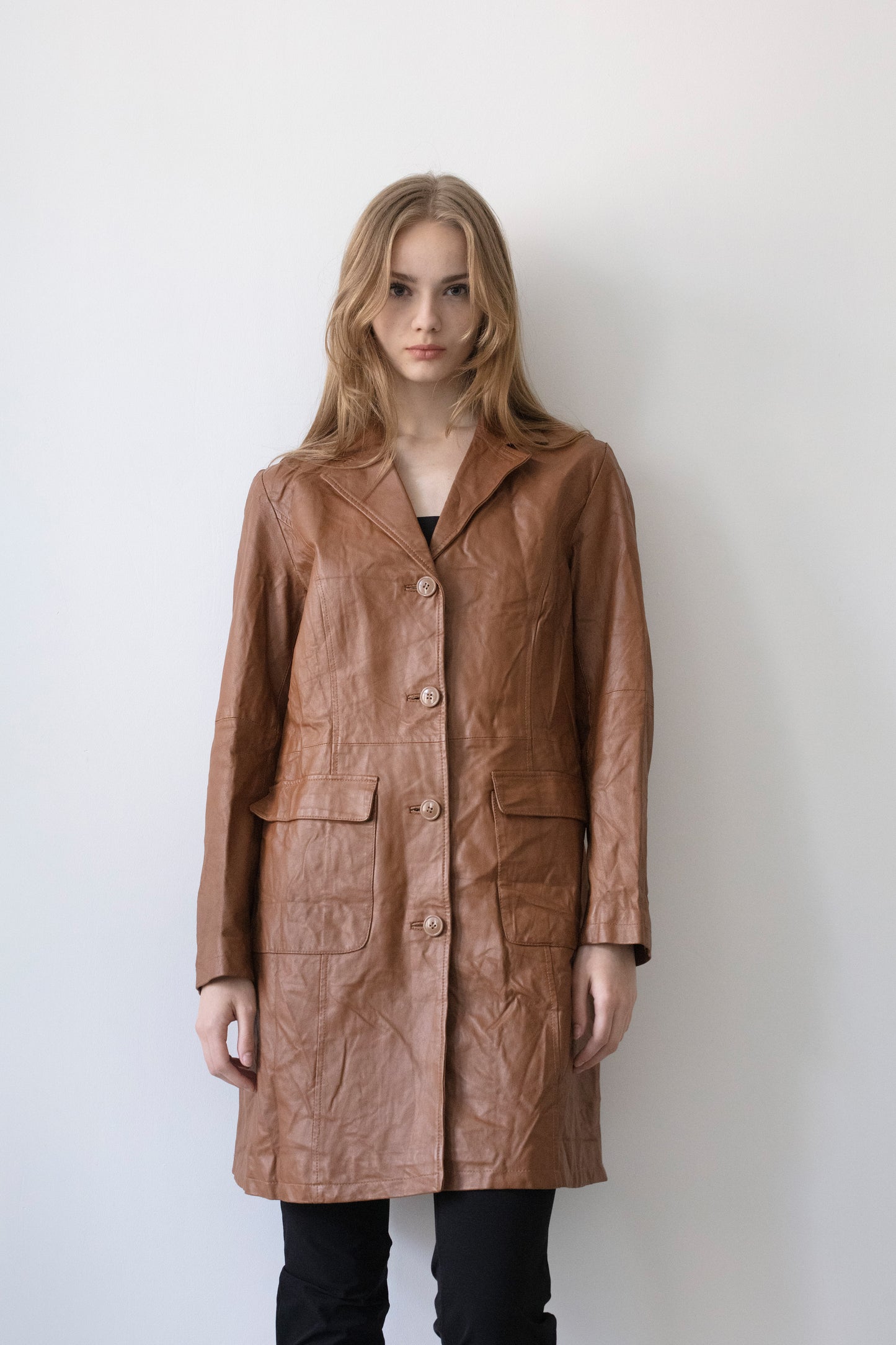 Vintage Brown Leather Jacket