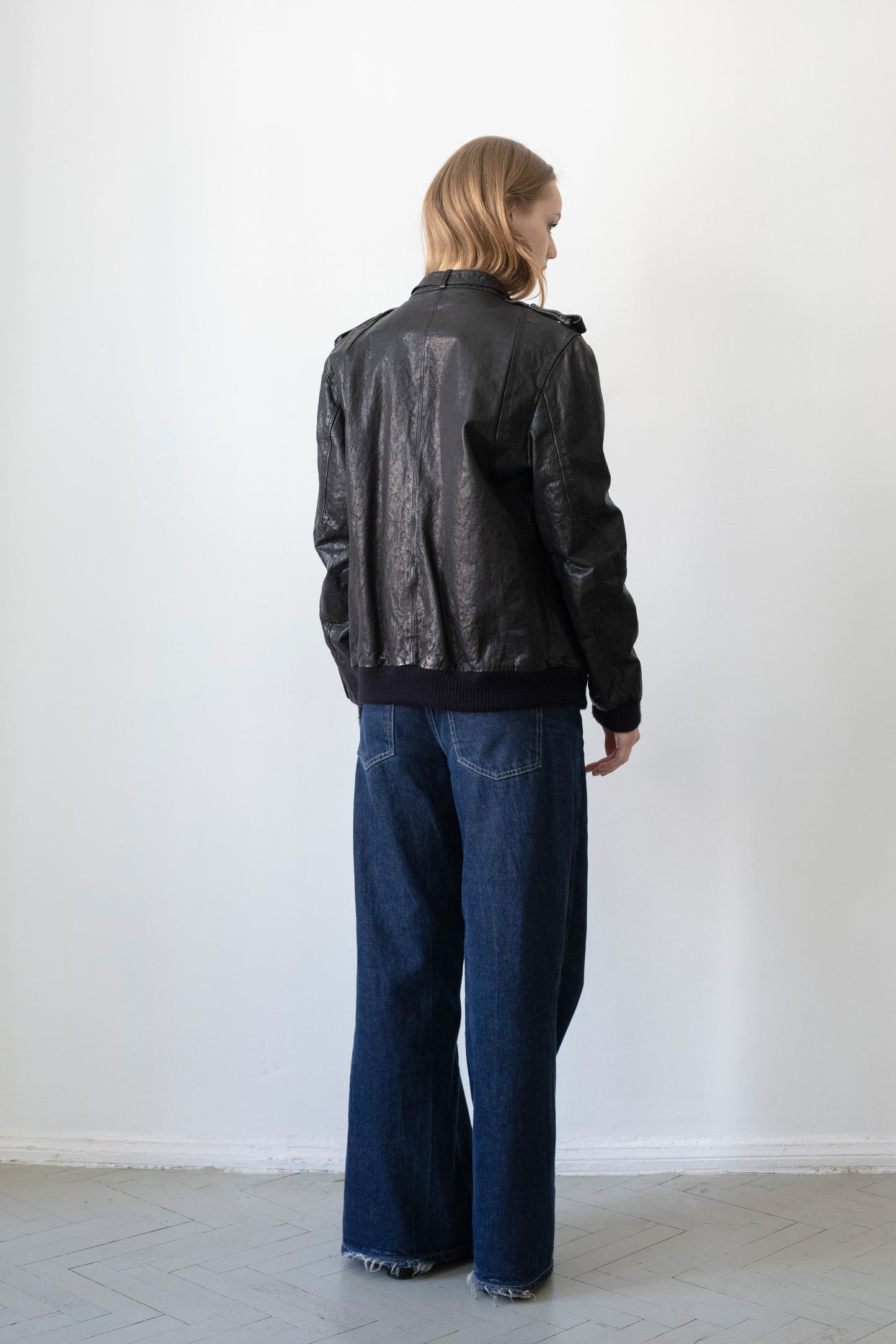 Vintage Black Leather Jacket