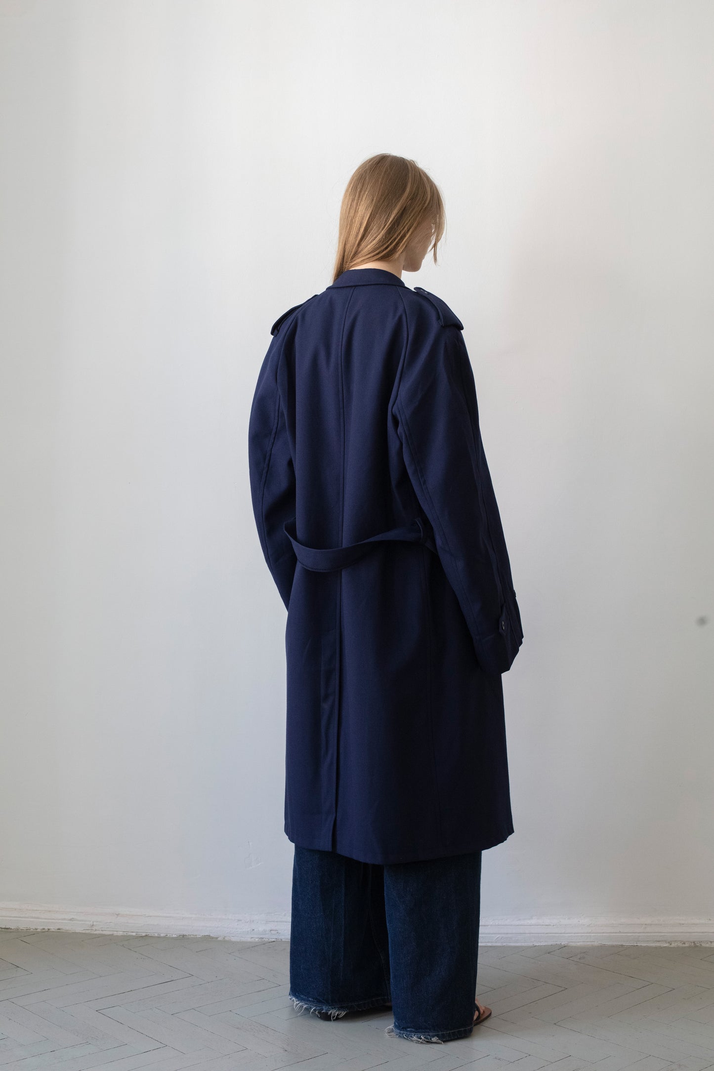 Vintage Navy Trench Coat