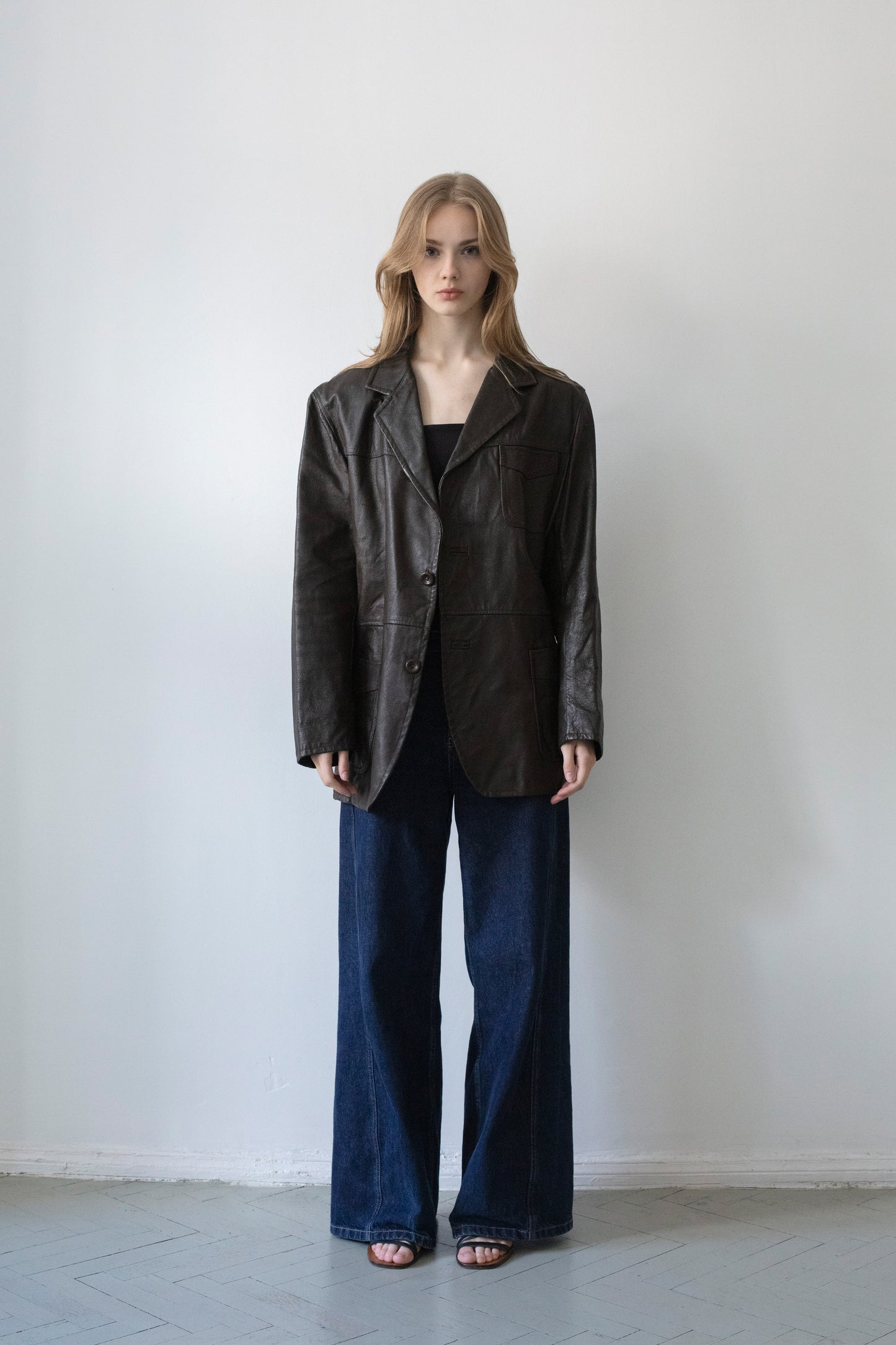 Vintage Brown Leather Jacket