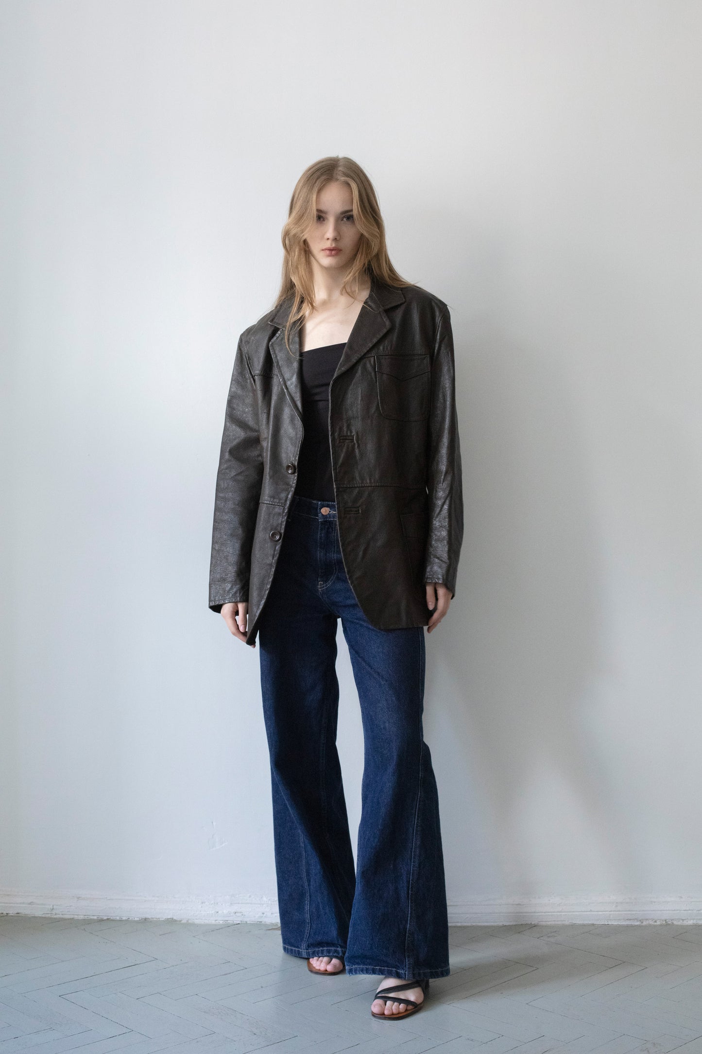Vintage Brown Leather Jacket