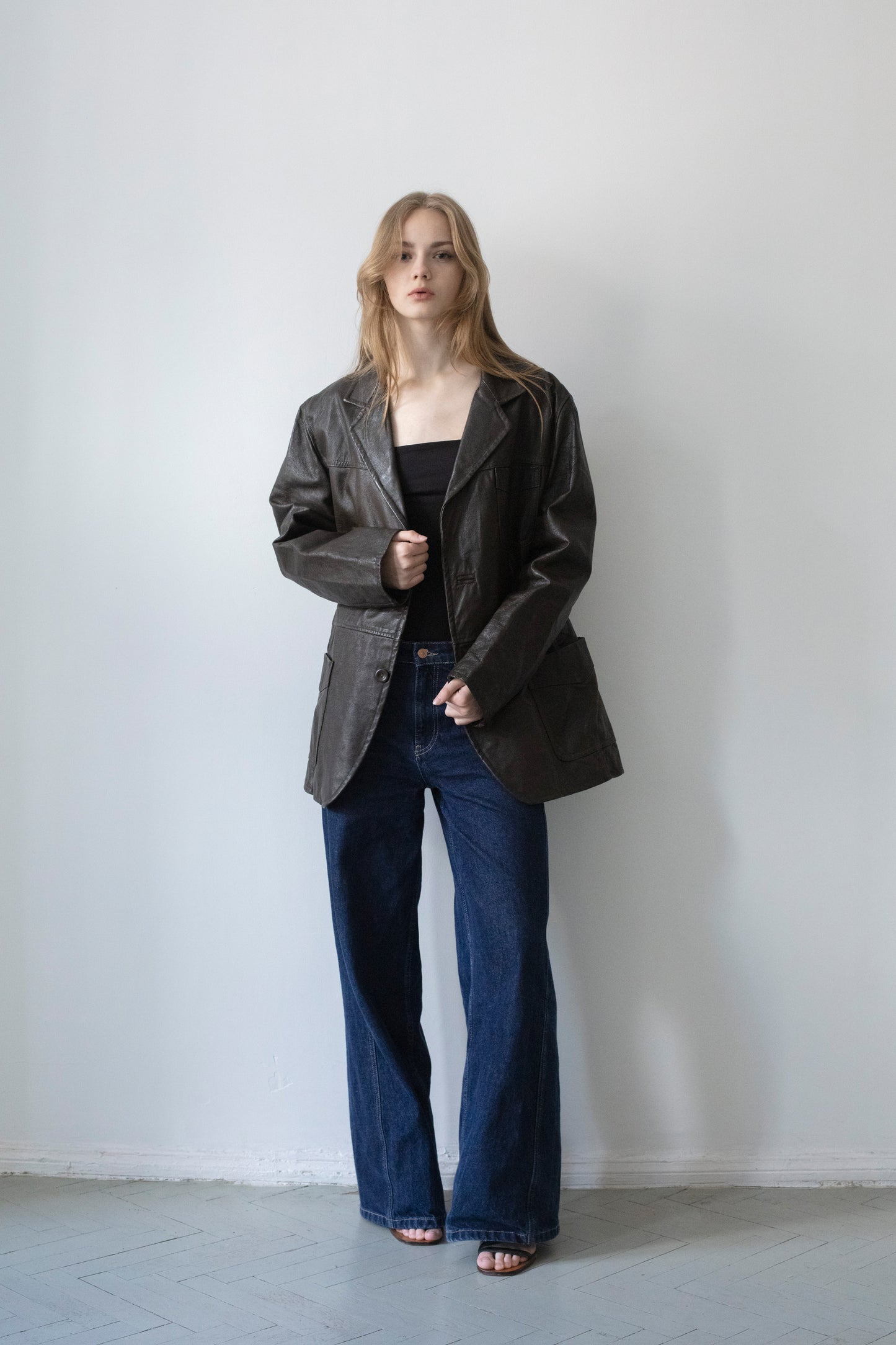 Vintage Brown Leather Jacket