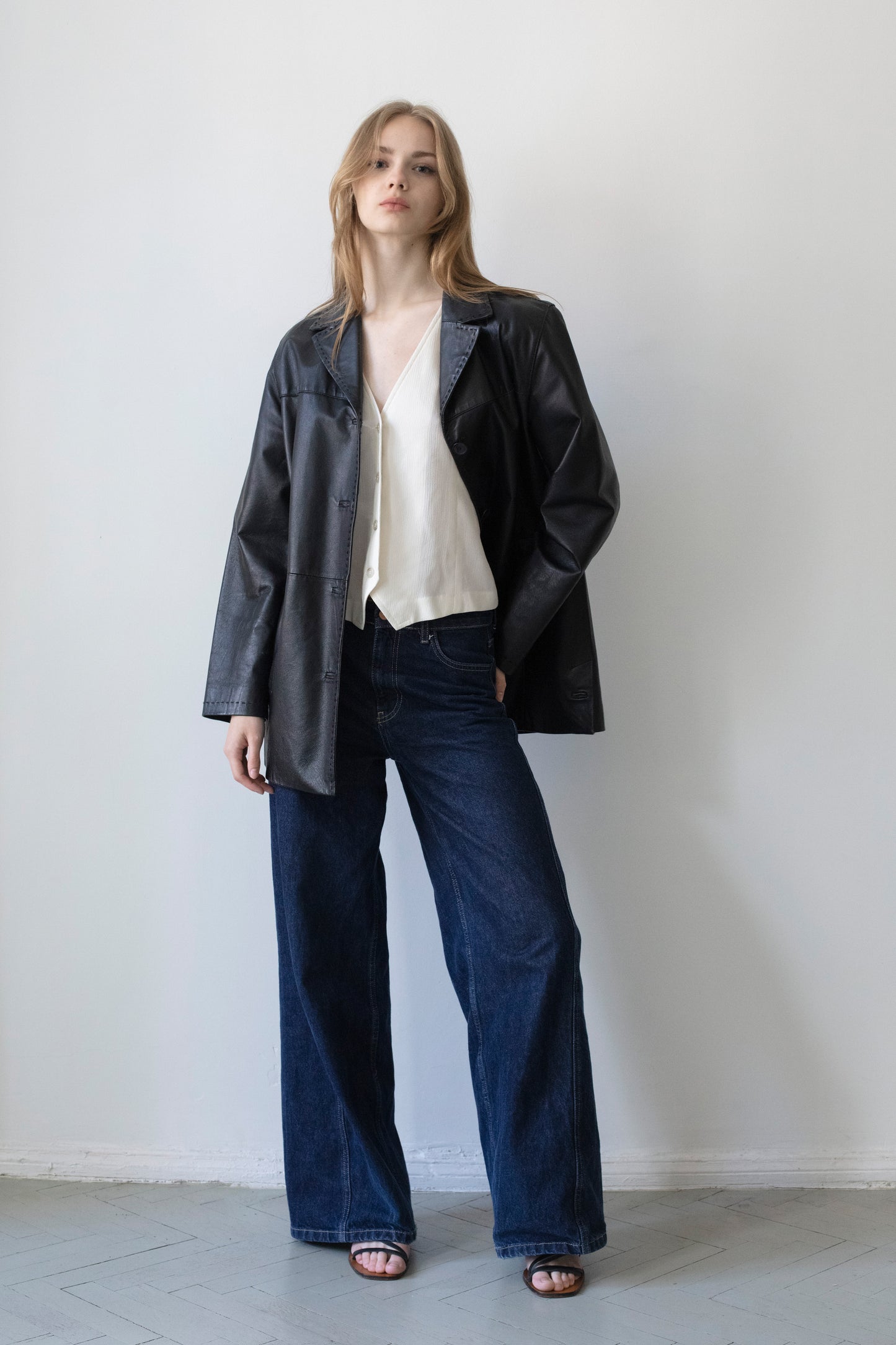 Vintage Black Leather Jacket