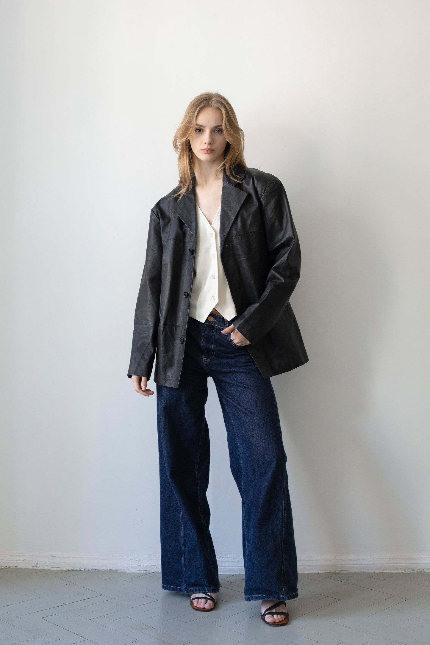 Vintage Black Leather Jacket