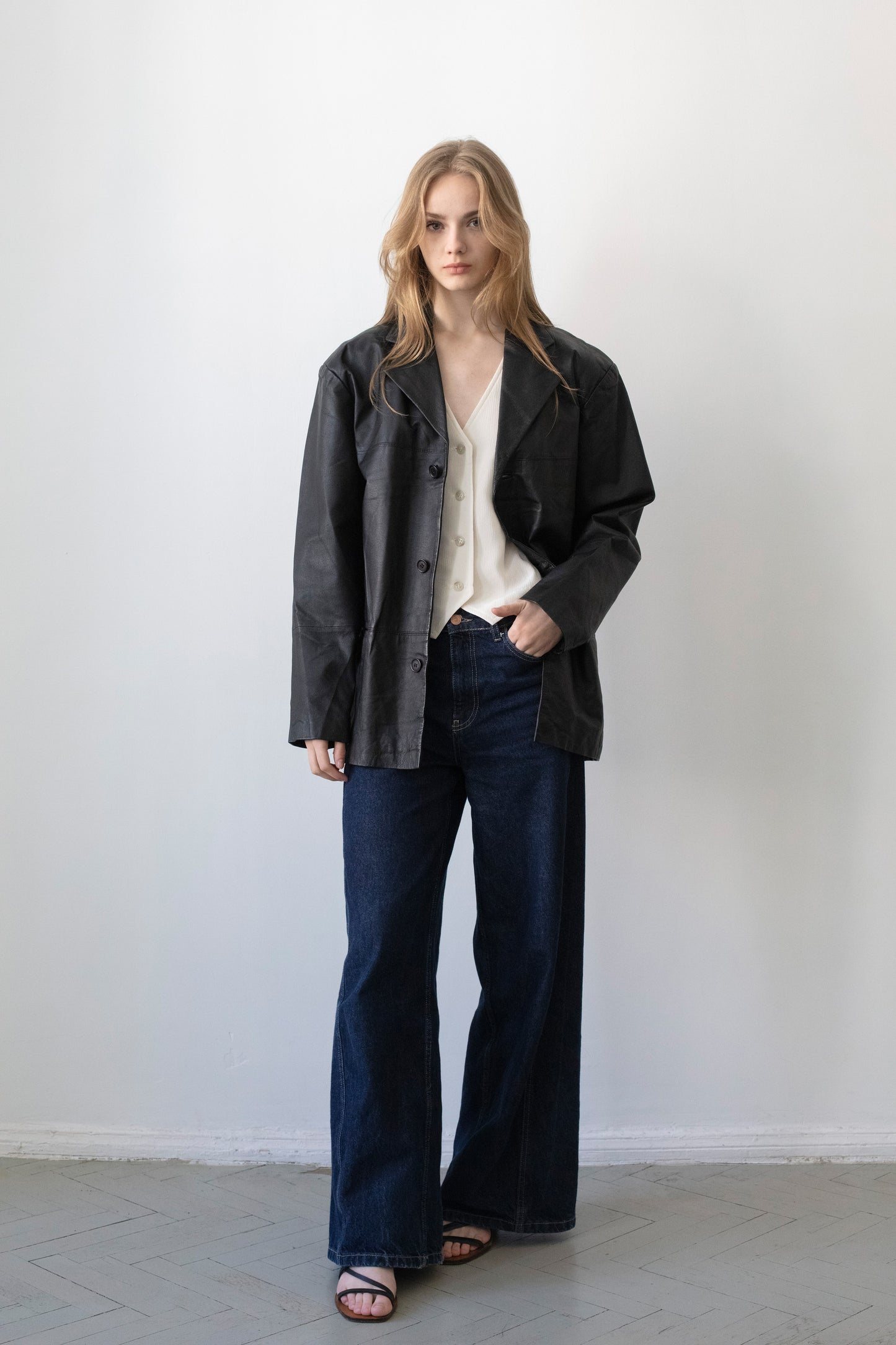 Vintage Black Leather Jacket