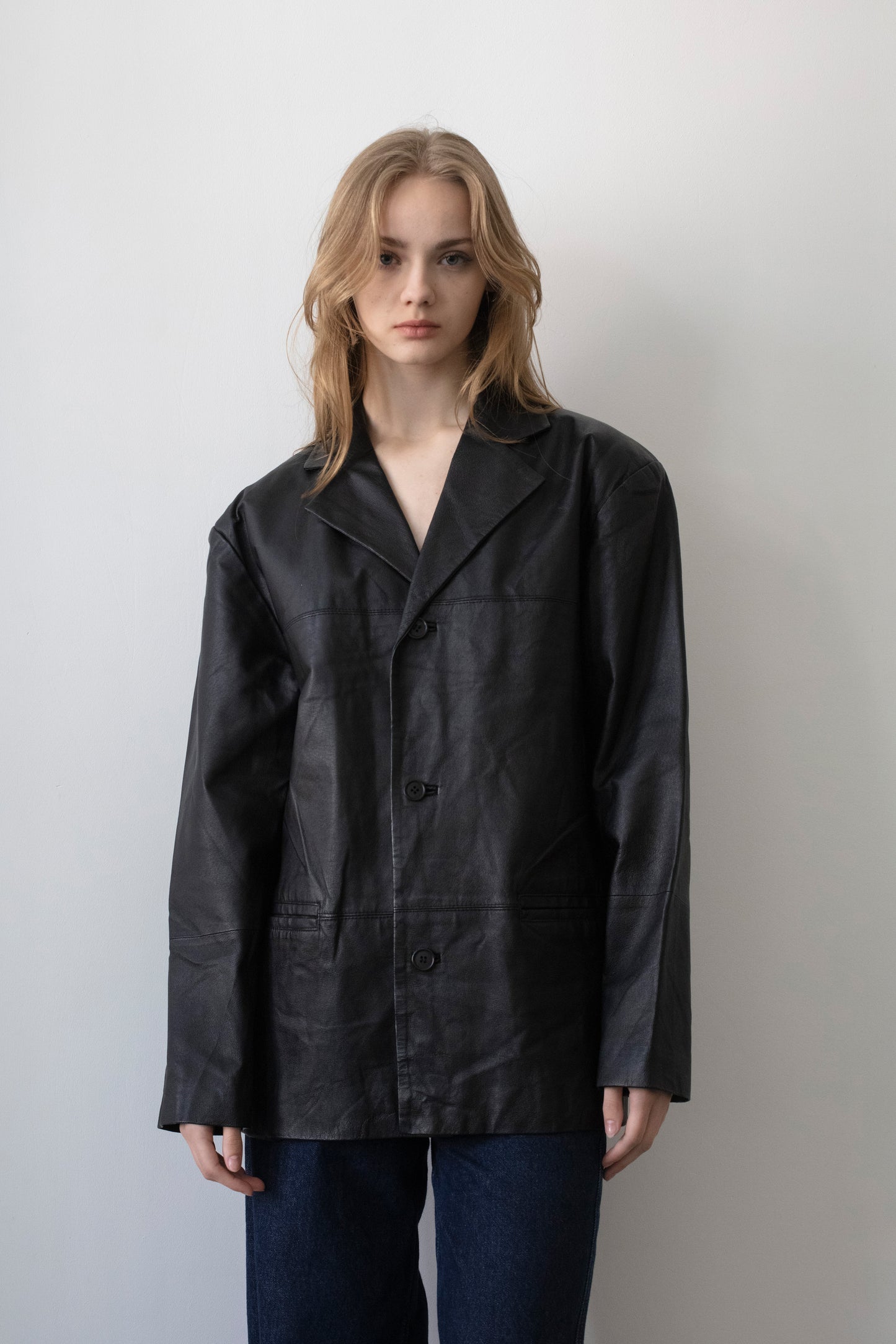 Vintage Black Leather Jacket
