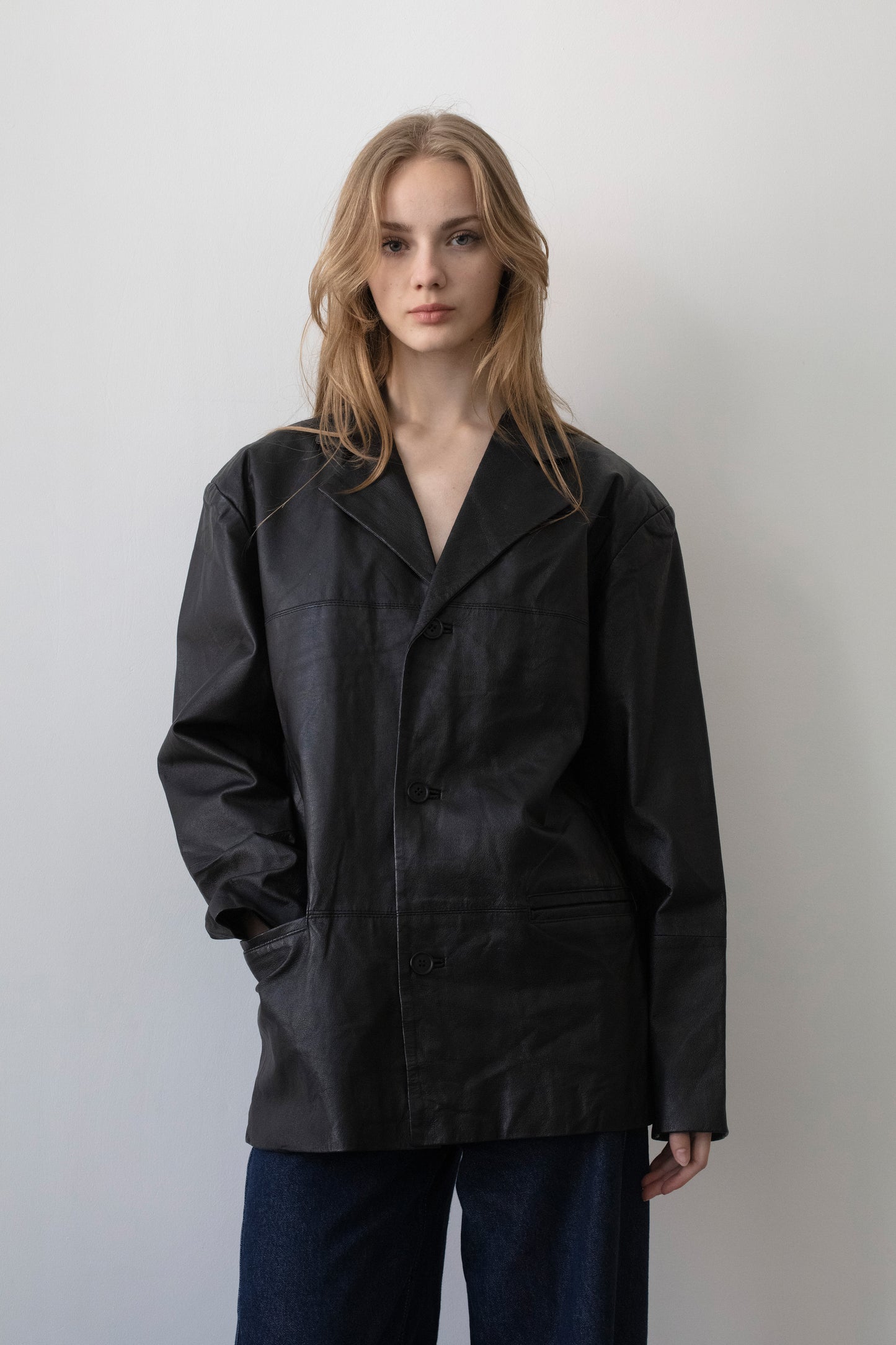 Vintage Black Leather Jacket