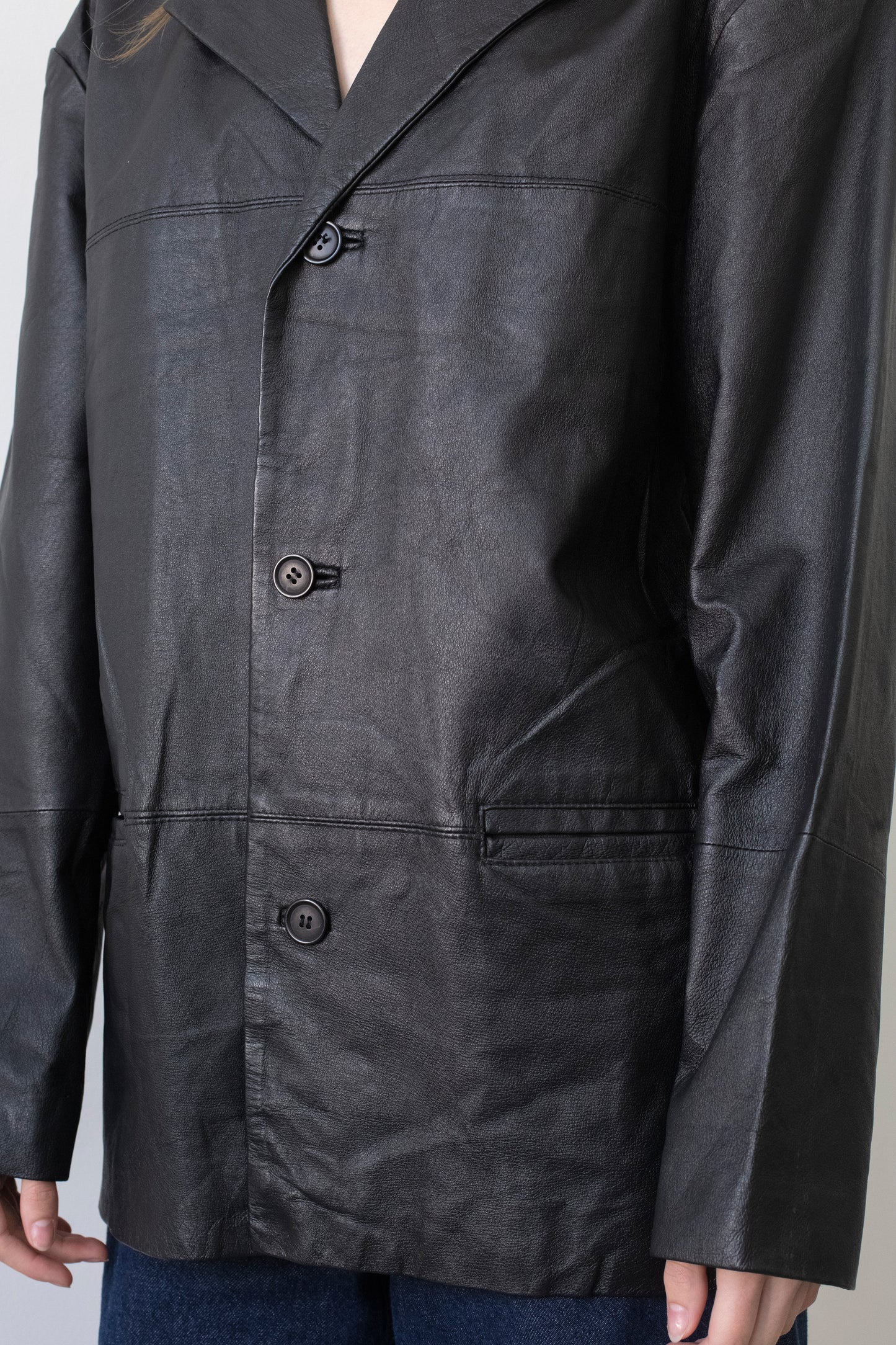 Vintage Black Leather Jacket