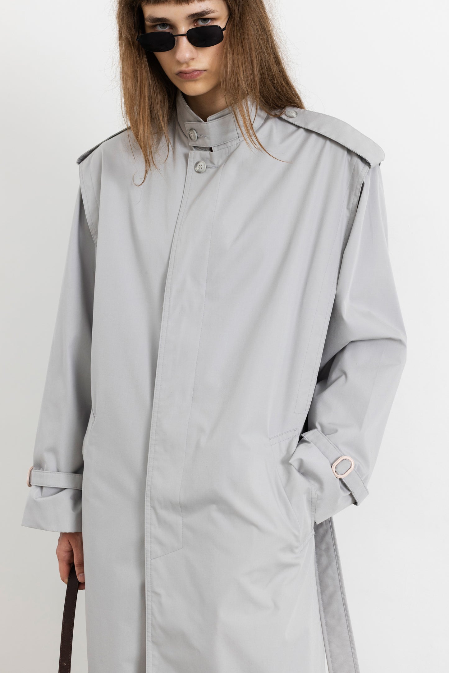 Vintage Grey Trench Coat