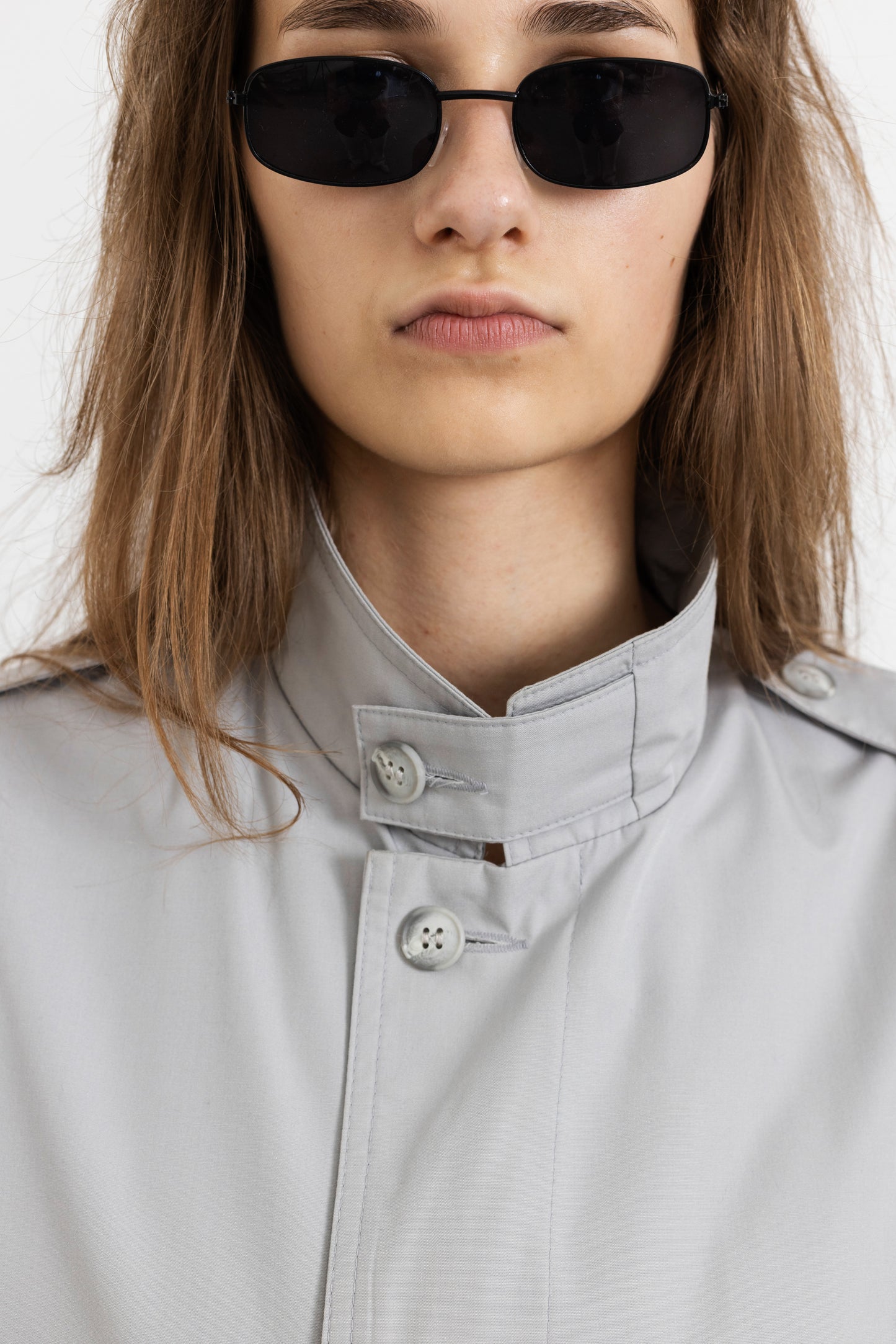 Vintage Grey Trench Coat