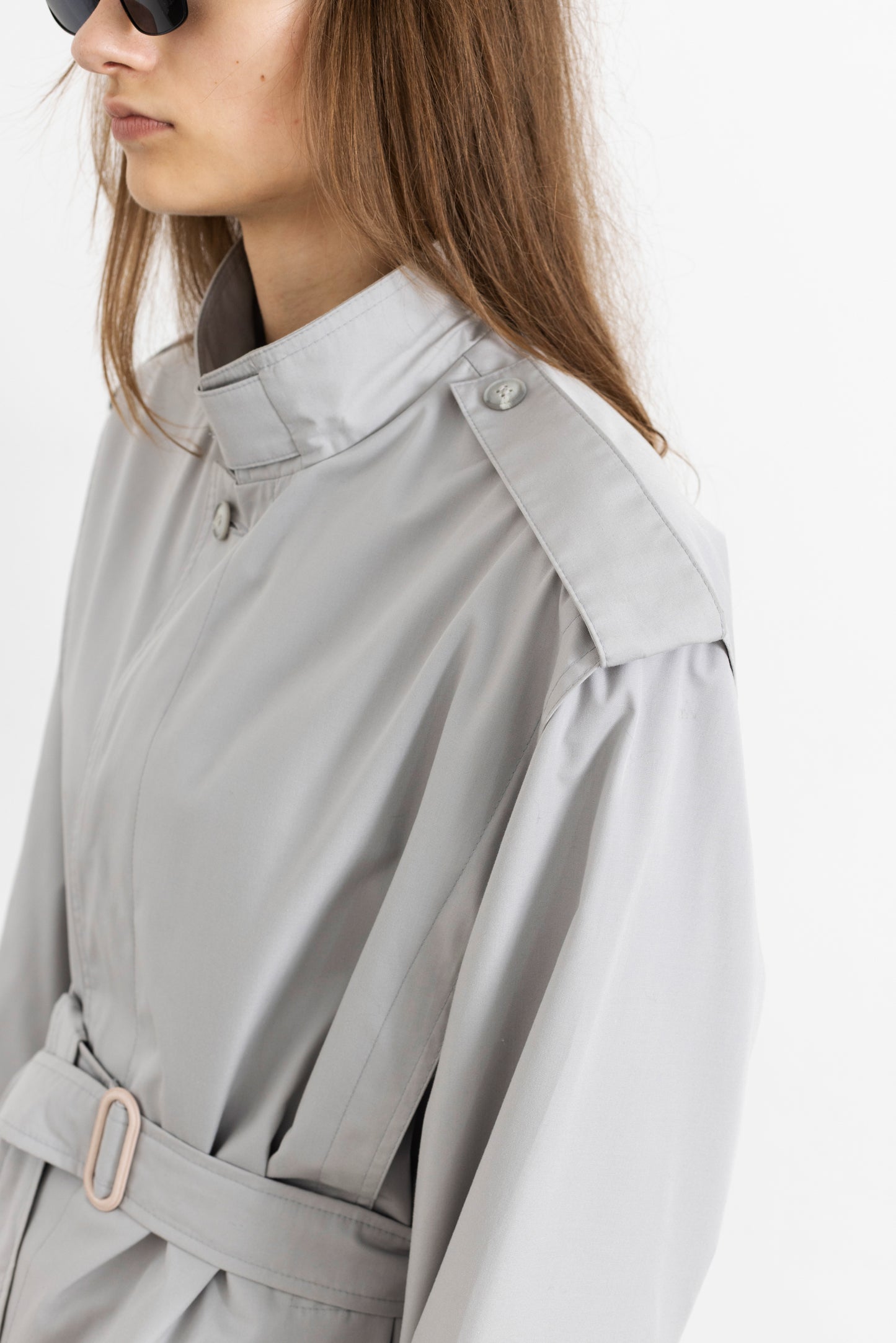 Vintage Grey Trench Coat