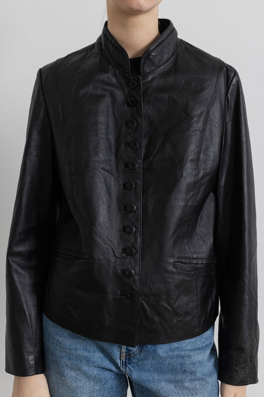 Vintage Black Leather Jacket