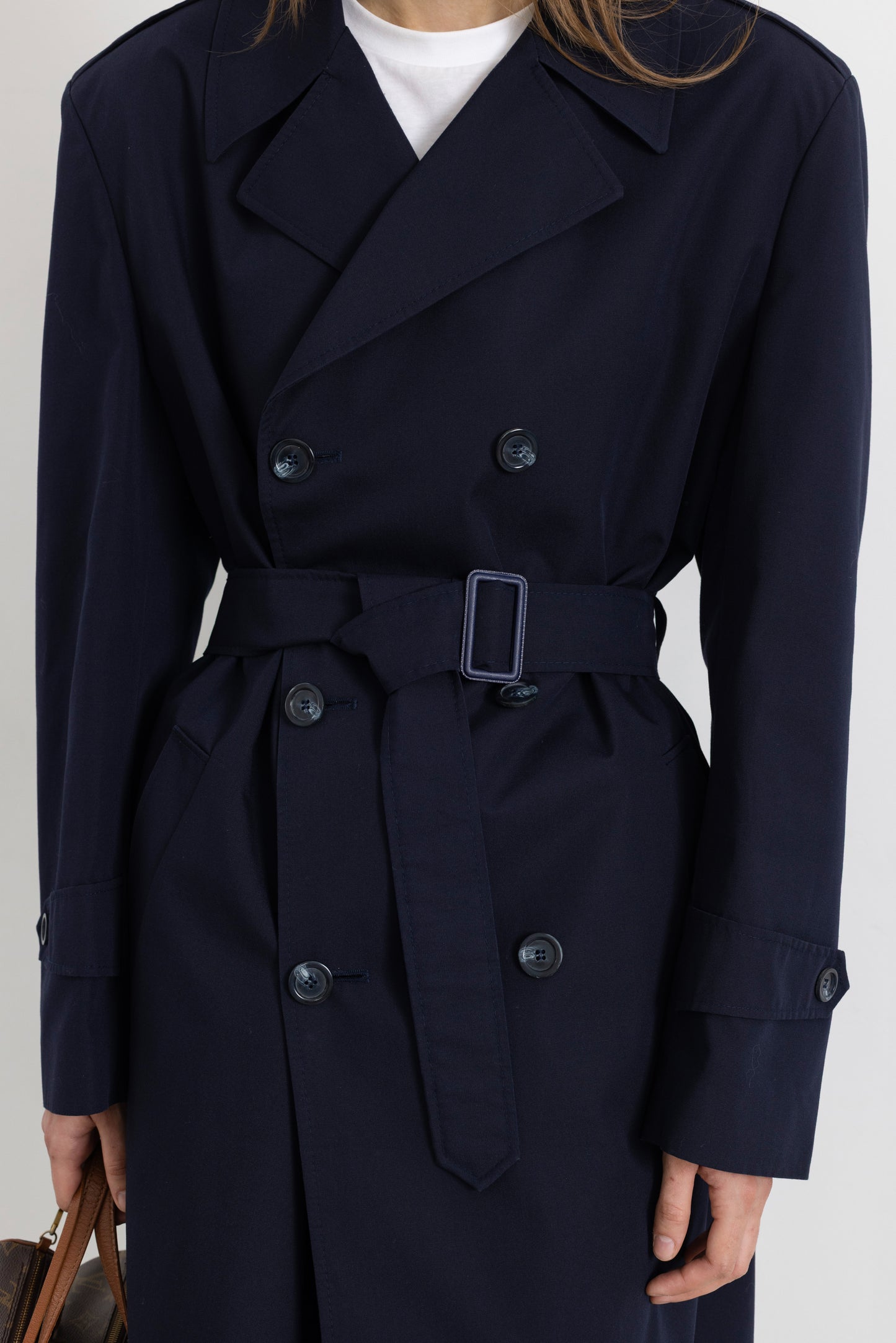 Vintage Navy Trench Coat